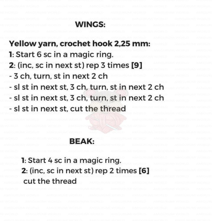 Free Crochet Pattern for Cute Yellow Chick Amigurumi Doll with Step-by-Step Instructions