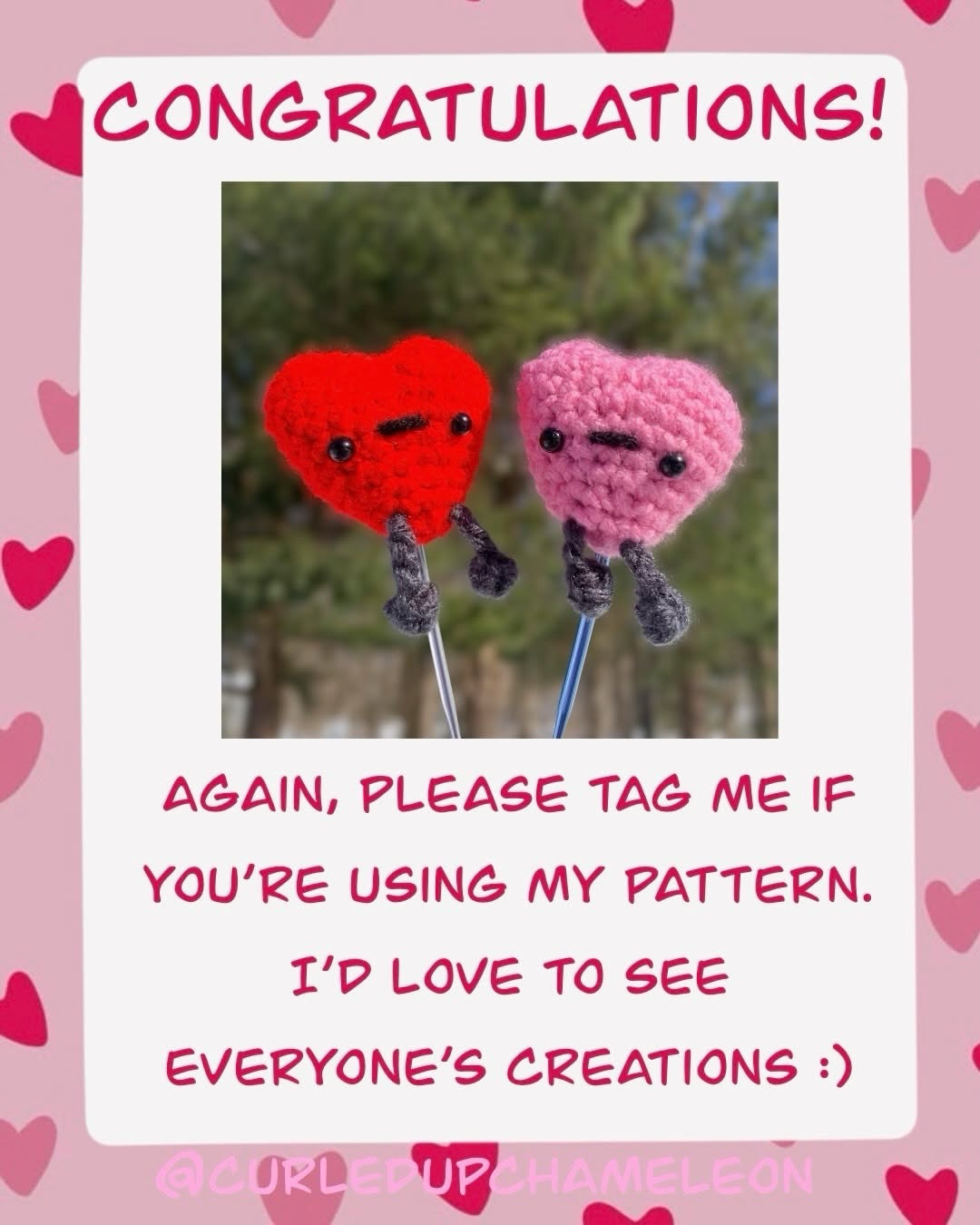 Free Crochet Pattern for Heart Buddy Amigurumi Doll by CurledUpChameleon