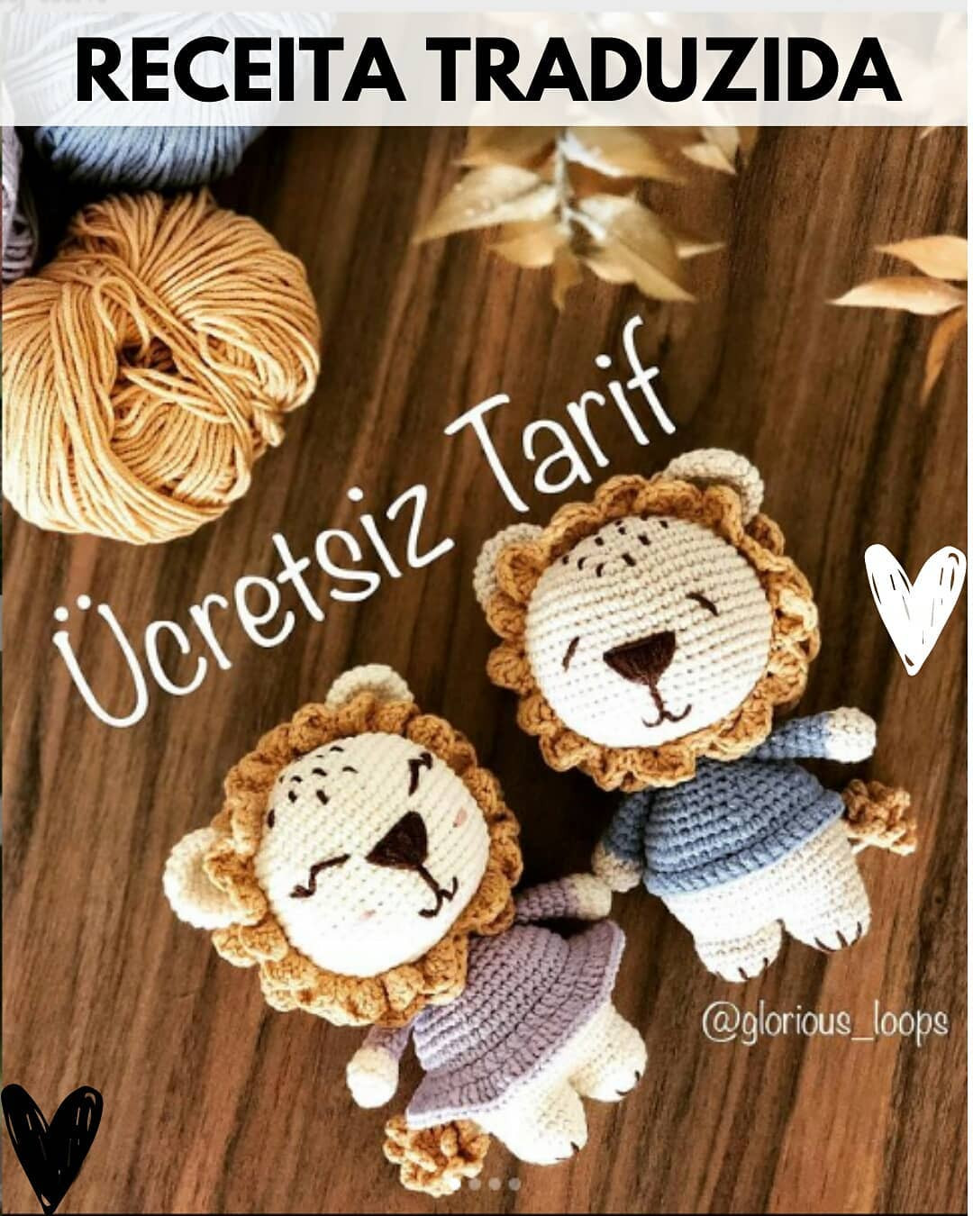 Free Crochet Pattern for Lion Ares Amigurumi Doll by Glorious Loops