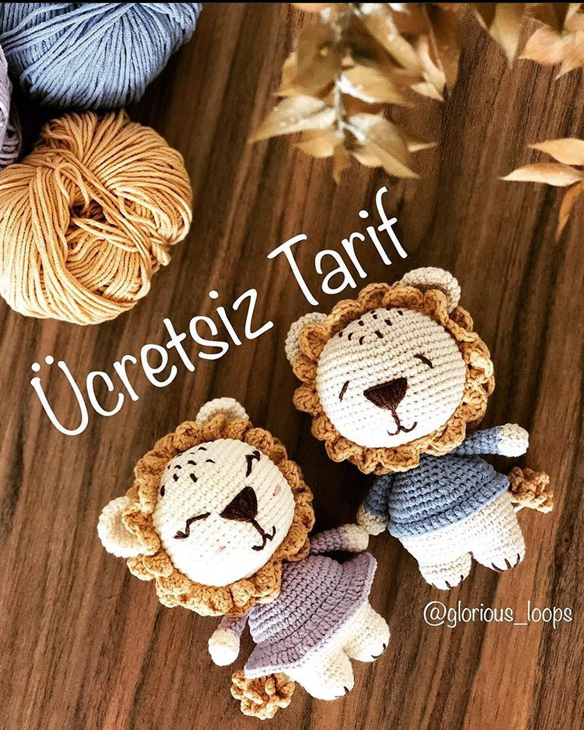 Free Crochet Pattern for Lion Ares Amigurumi Doll by Glorious Loops