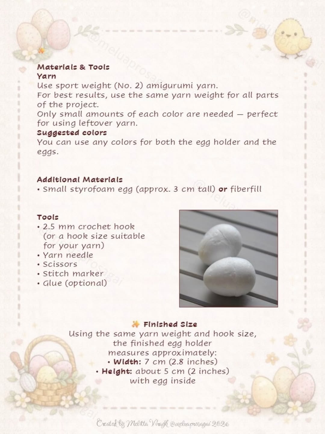 Free Crochet Pattern for Little Floral Easter Egg Holder with Step-by-Step Instructions