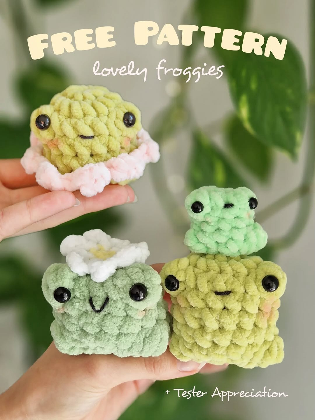 Free Crochet Pattern for Lovely Froggies by Rikki Handmade