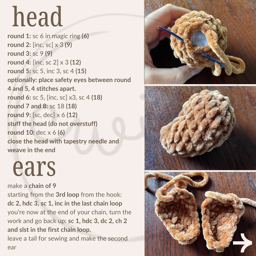 Free Crochet Pattern for Low Sew Mini Dachshund Toy