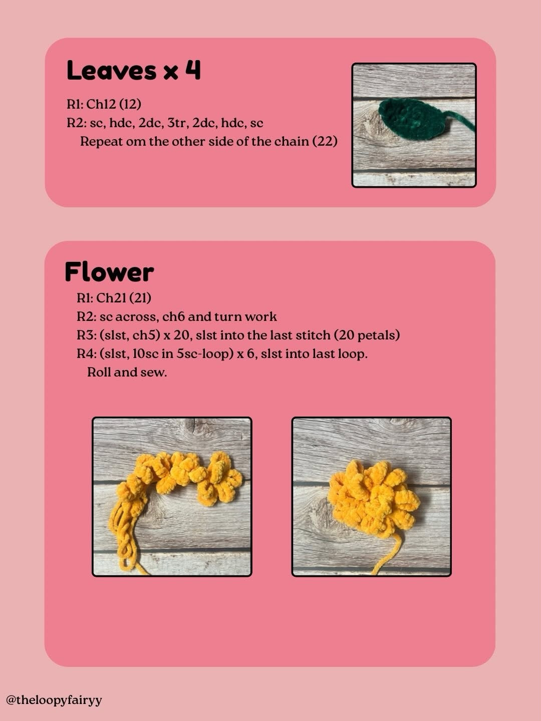 Free Crochet Pattern for Marigold Plant in Pot with Yellow Flower and Green Leaves