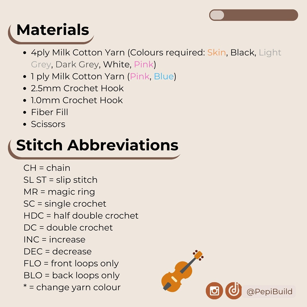 Free Crochet Pattern for Mini Hao Amigurumi Doll