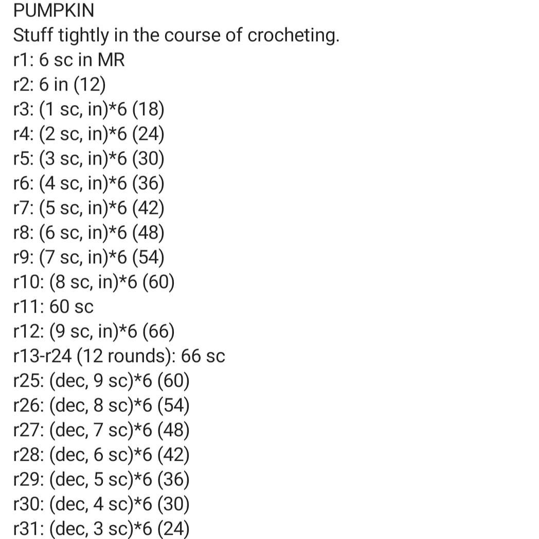 Free Crochet Pattern for Small Pumpkin with Detailed Instructions