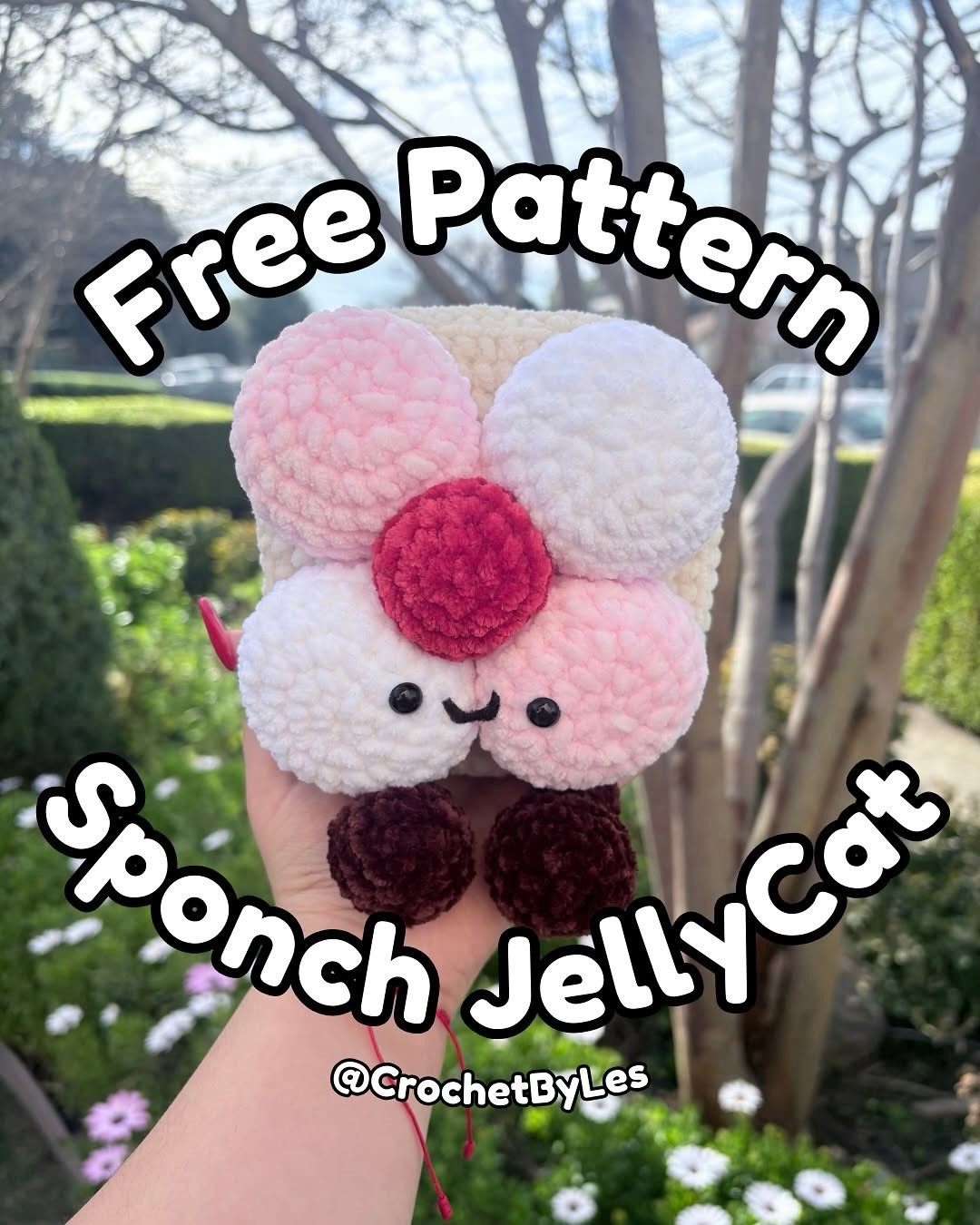 Free Crochet Pattern for Sponch Jellycat: Cute Flower Cookie Amigurumi Doll with Instructions and Materials