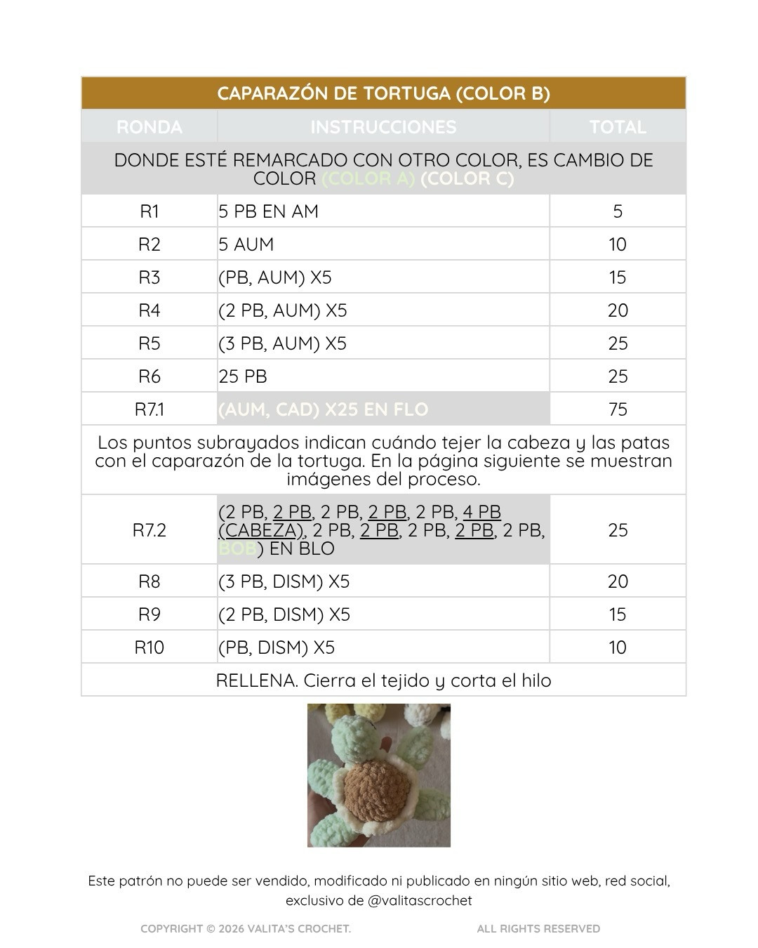 Free Crochet Pattern for Torturamo: A Cute Personalized Turtle Amigurumi with Detailed Instructions and Materials