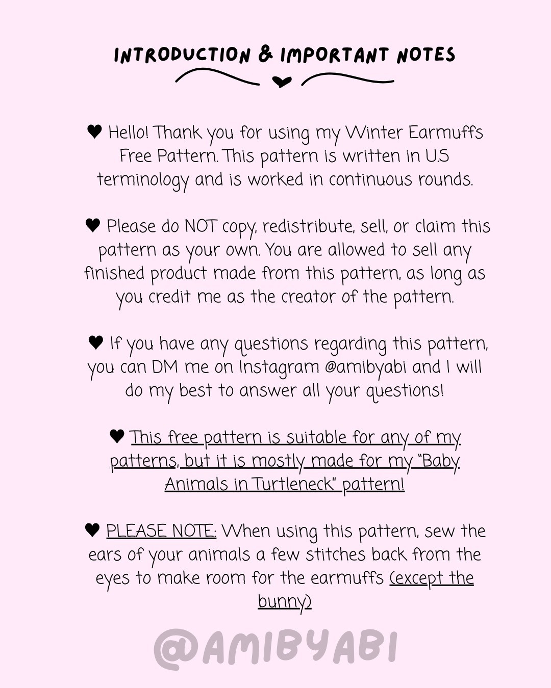 Free Crochet Pattern for Winter Earmuffs by AmiByAbi