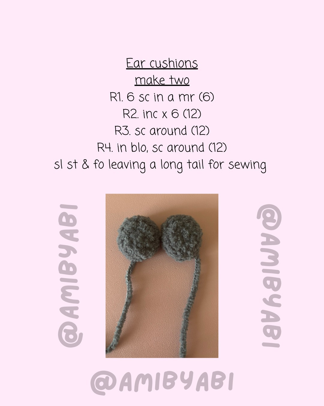 Free Crochet Pattern for Winter Earmuffs by AmiByAbi