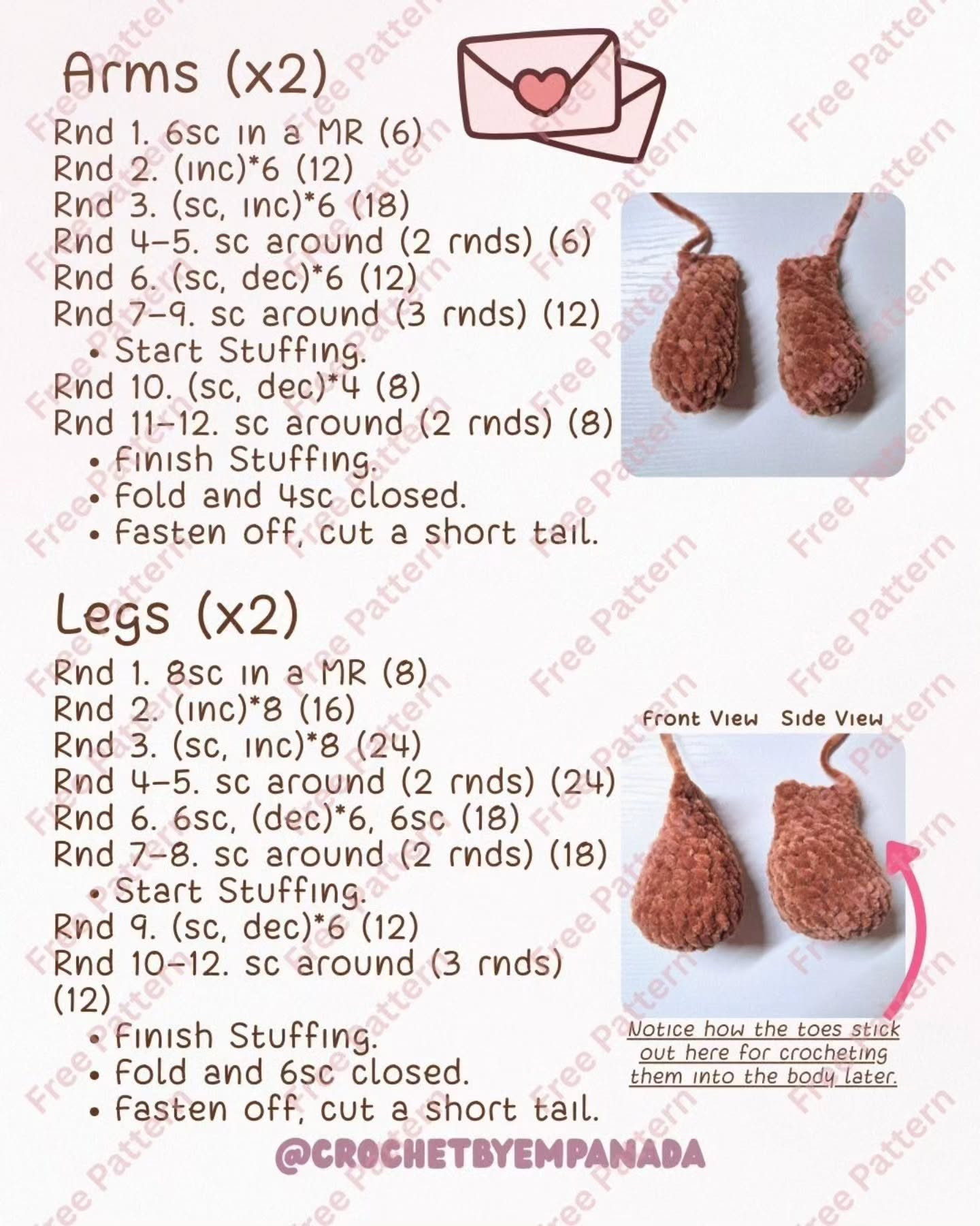 Free Crochet Pattern: Harold the Heart Bear with Red Heart