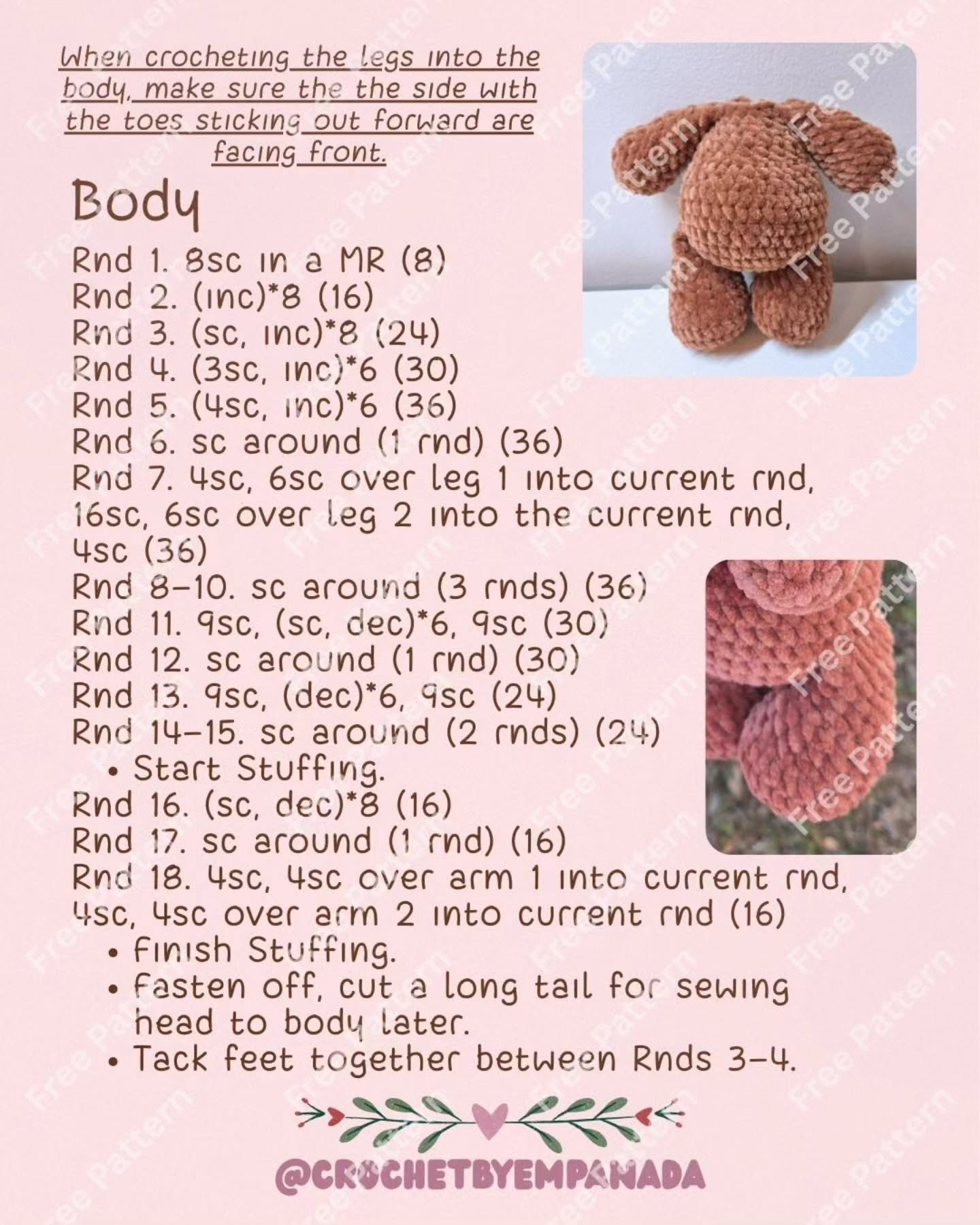 Free Crochet Pattern: Harold the Heart Bear with Red Heart