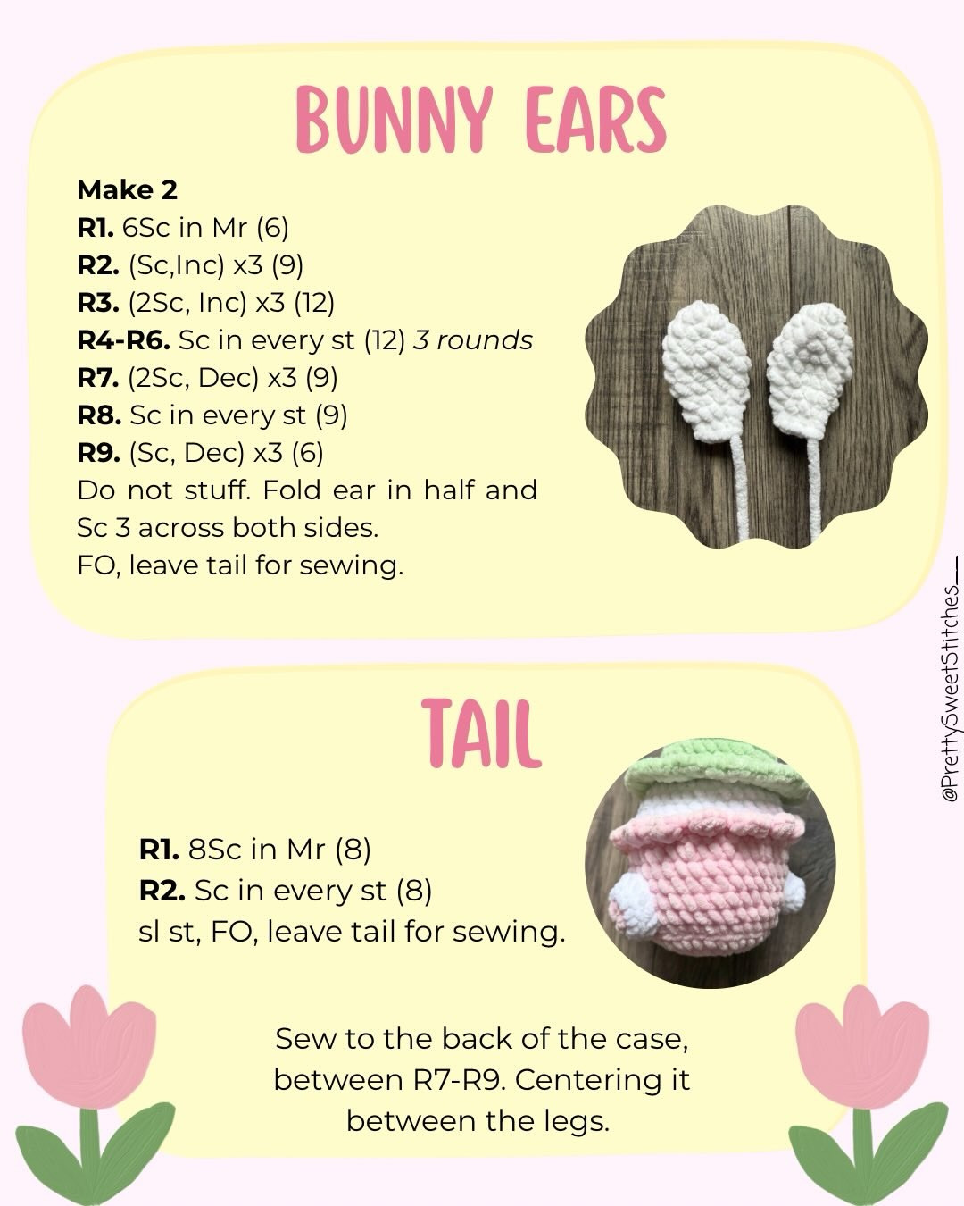 Free Crochet Pattern: Hoppy Easter Cupcake Amigurumi by PrettySweetStitches