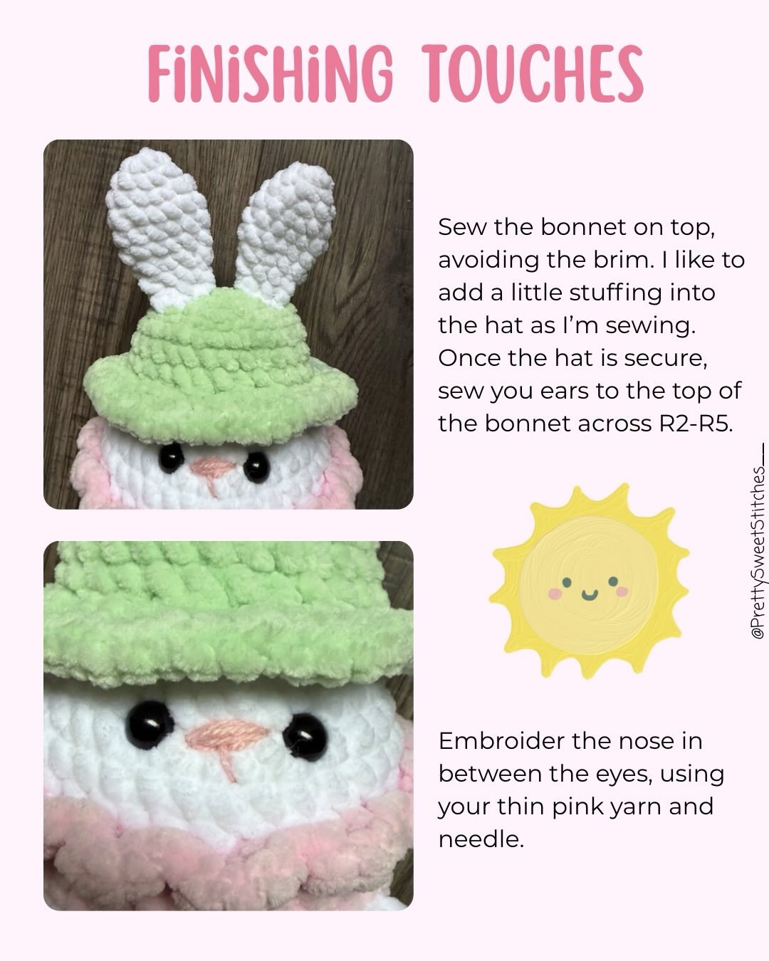 Free Crochet Pattern: Hoppy Easter Cupcake Amigurumi by PrettySweetStitches