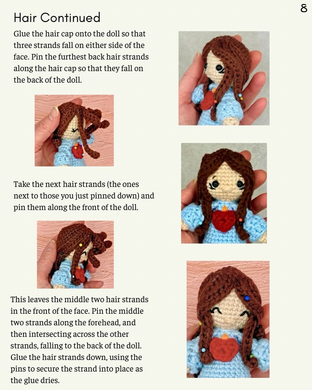 Free Crochet Pattern: Little Mary Amigurumi Doll with Immaculate Heart Symbolism