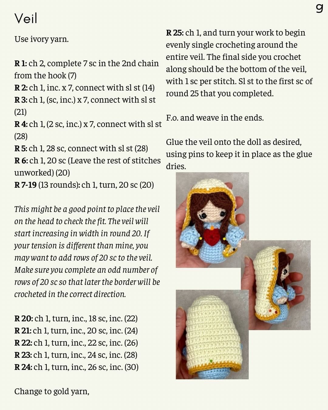 Free Crochet Pattern: Little Mary Amigurumi Doll with Immaculate Heart Symbolism