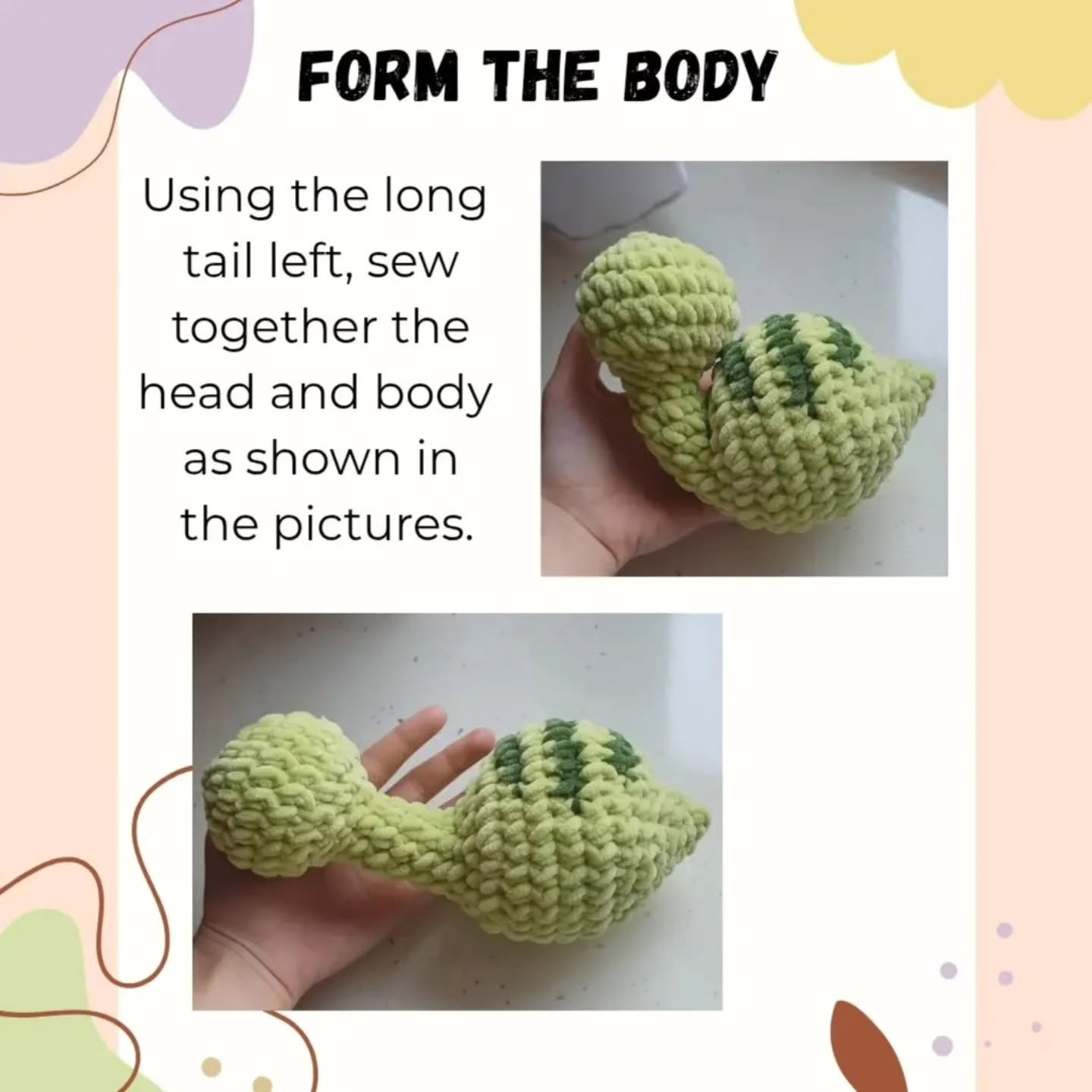 Free Crochet Pattern: Mososaurus Dinosaur Plushie in Green