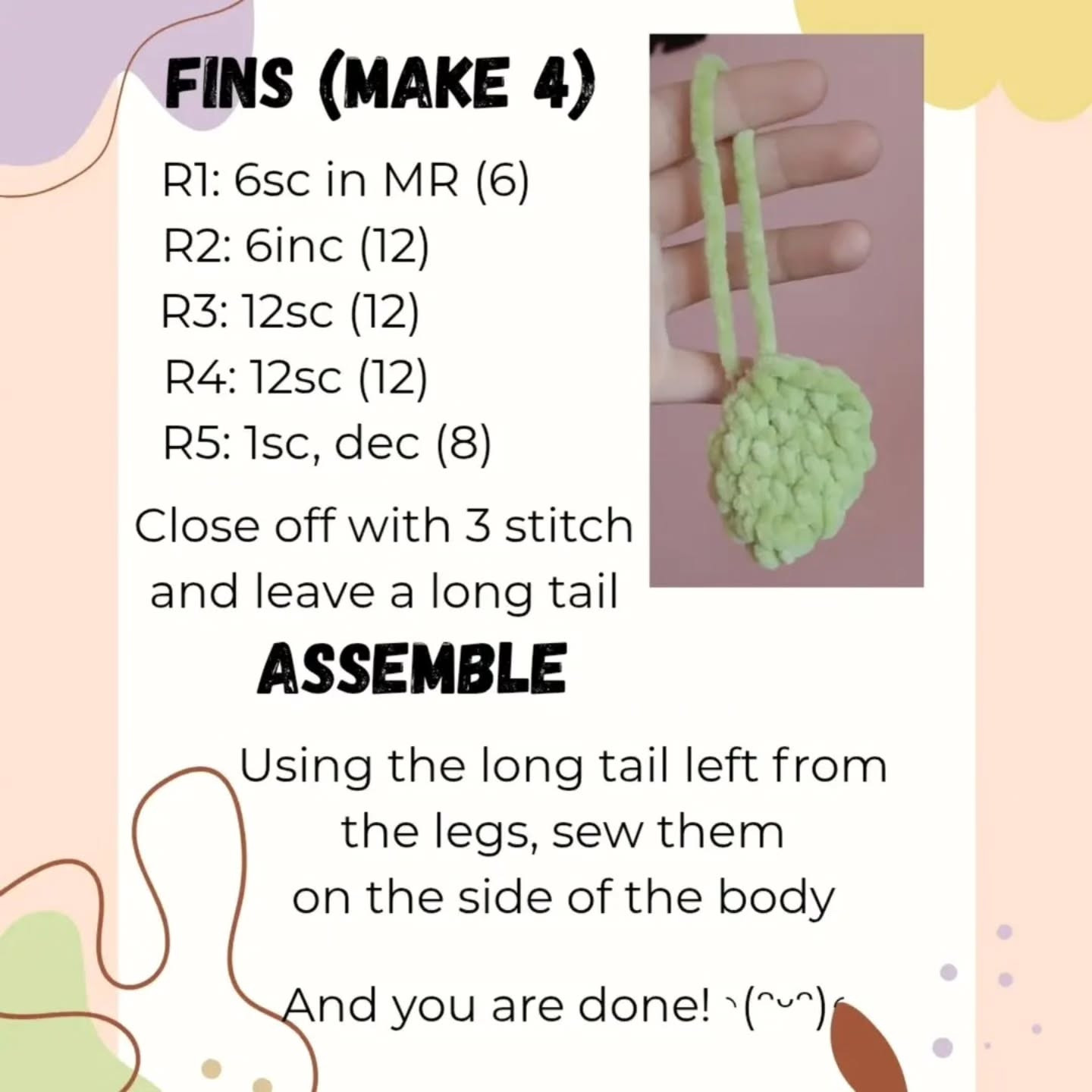Free Crochet Pattern: Mososaurus Dinosaur Plushie in Green