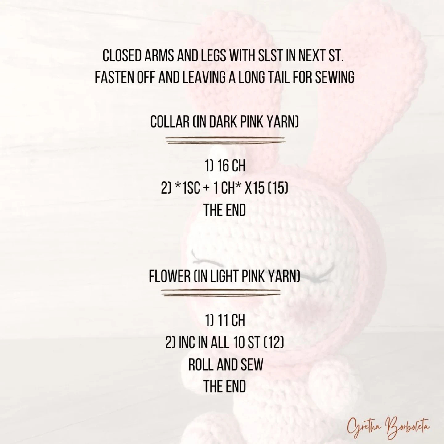 Free Crochet Pattern My Melody Amigurumi Doll with Pink Ears Hood and Cute Sleeping Face Design