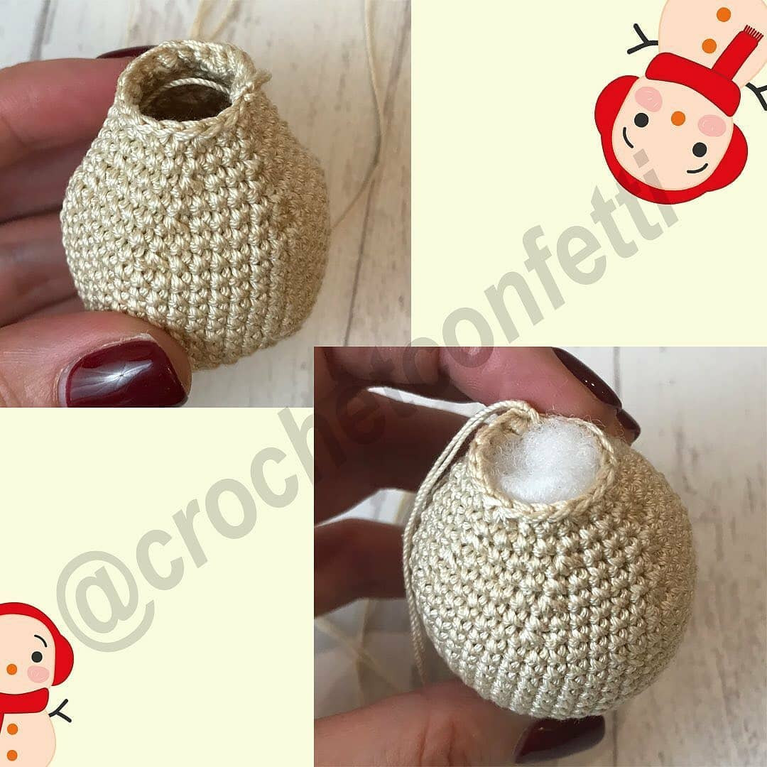 Free Crochet Pattern Part 1: Head and Ear Muffs for Little Snowman Amigurumi