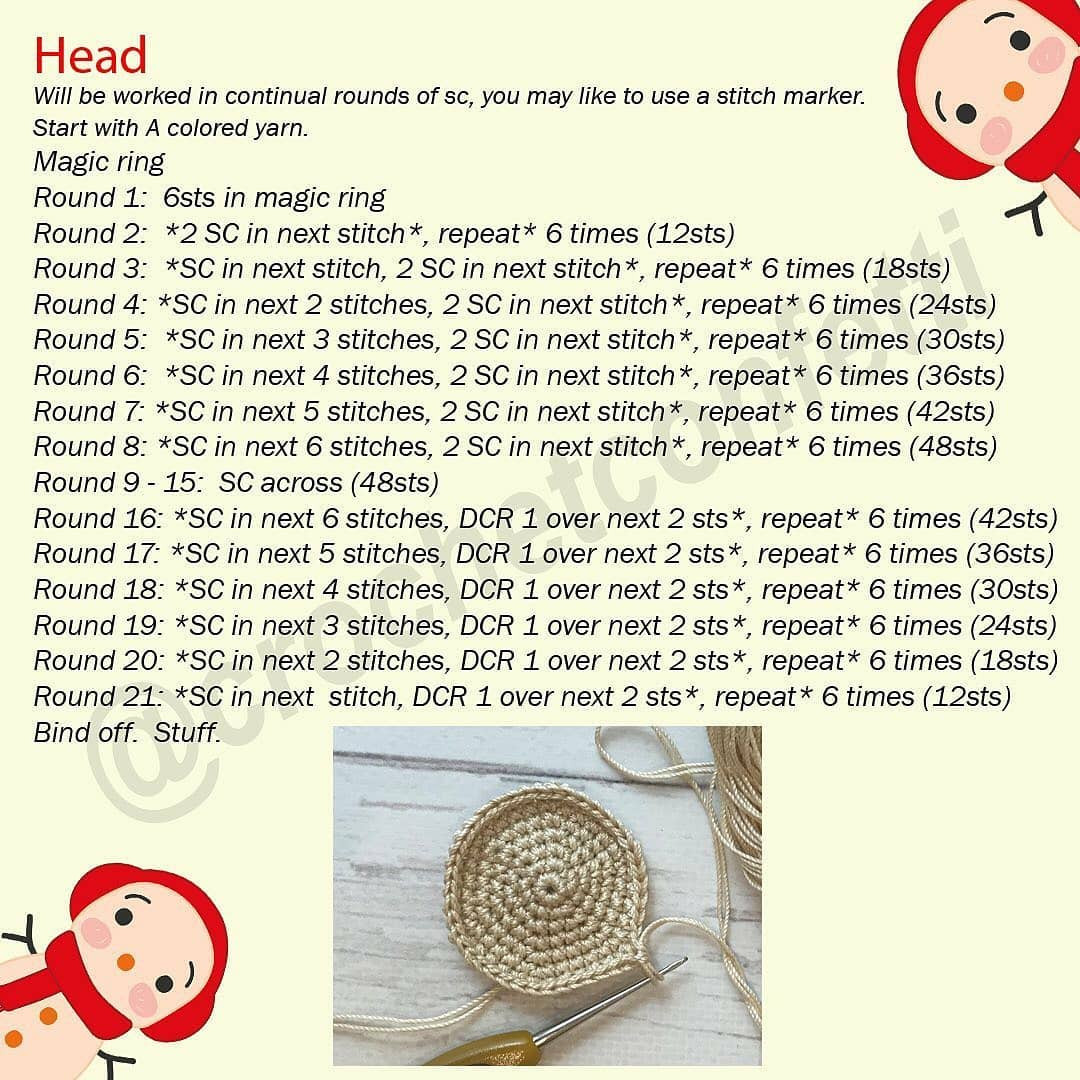 Free Crochet Pattern Part 1: Head and Ear Muffs for Little Snowman Amigurumi