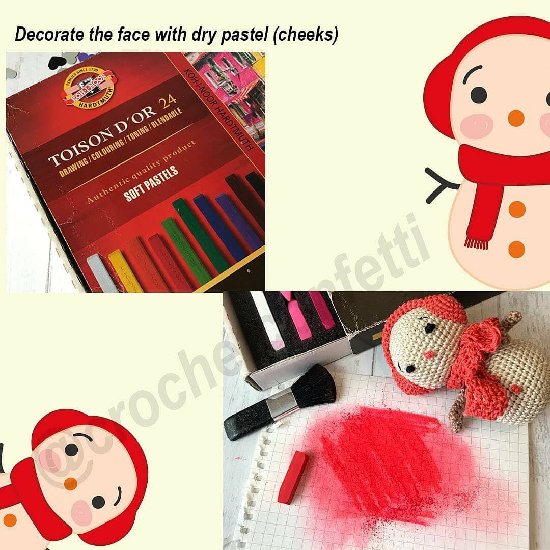 Free Crochet Pattern Part 1: Head and Ear Muffs for Little Snowman Amigurumi
