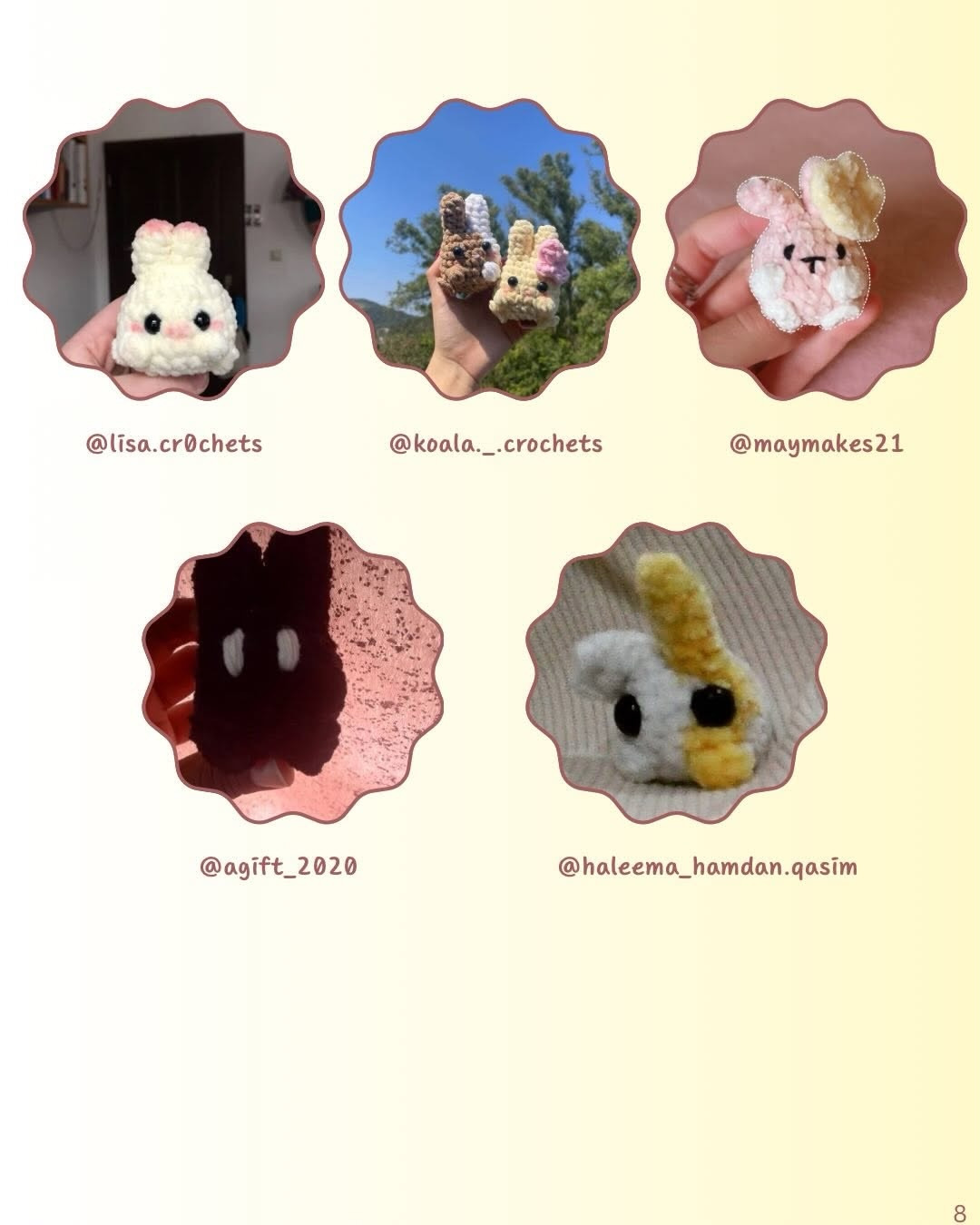 Free Crochet Pattern: Pocket Bunnies by Kushicrochets - Cute Mini Amigurumi Rabbits with Plush Yarn