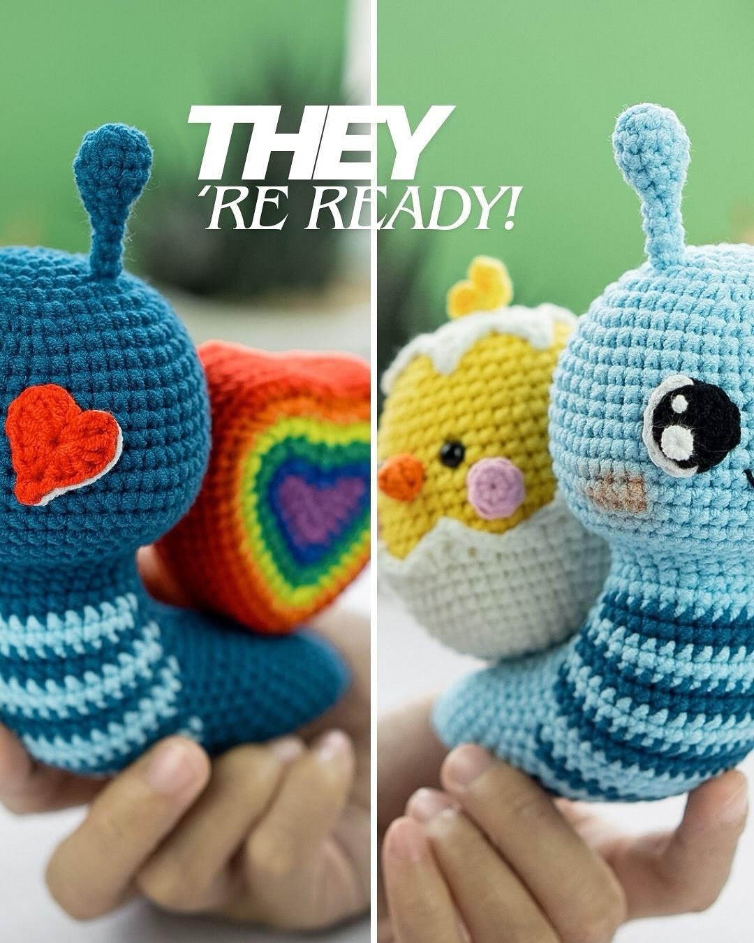 Free Crochet Pattern: Rainbow Heart Amigurumi by Lennutas - Colorful DIY Tutorial