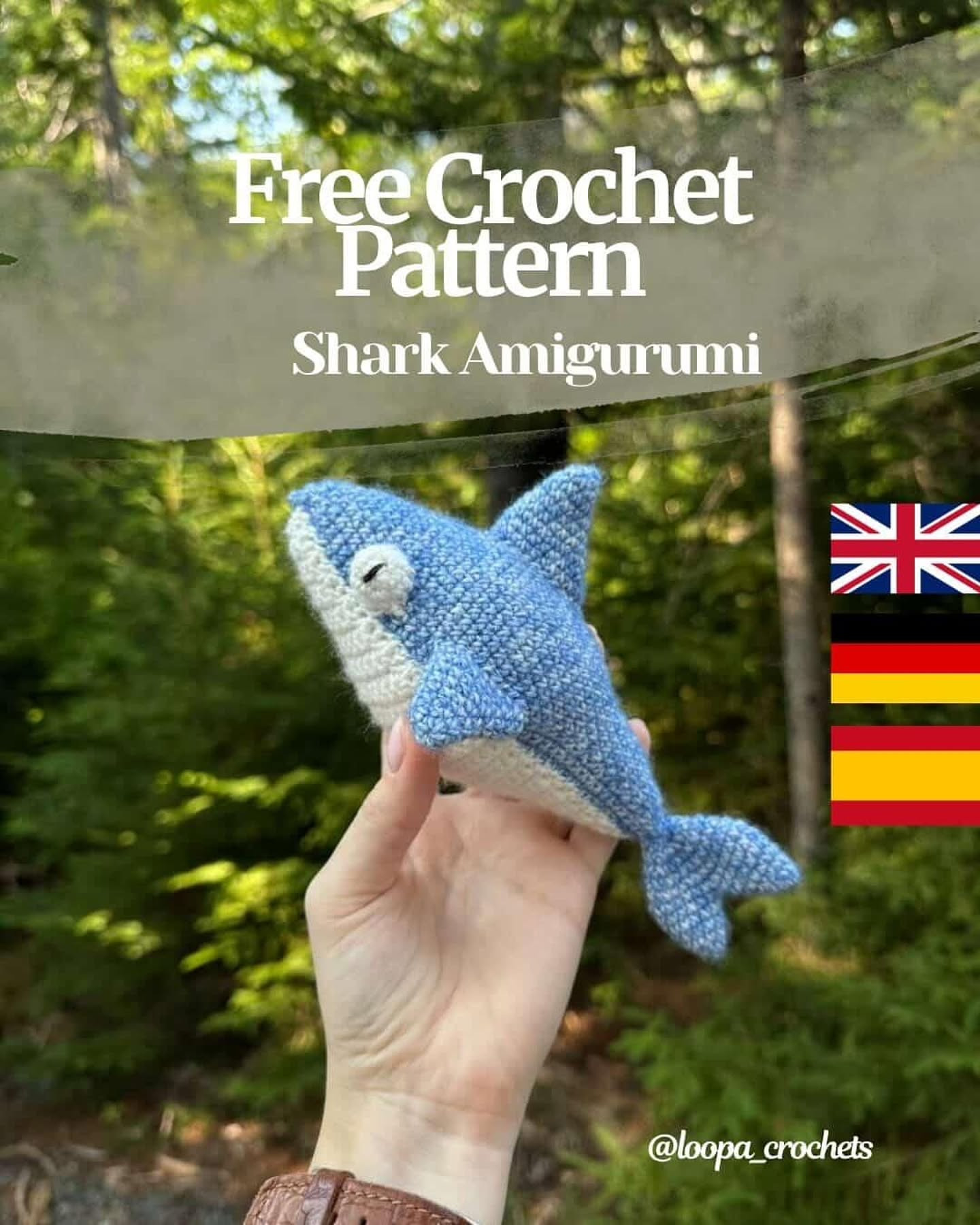 Free Crochet Pattern Shark Amigurumi
