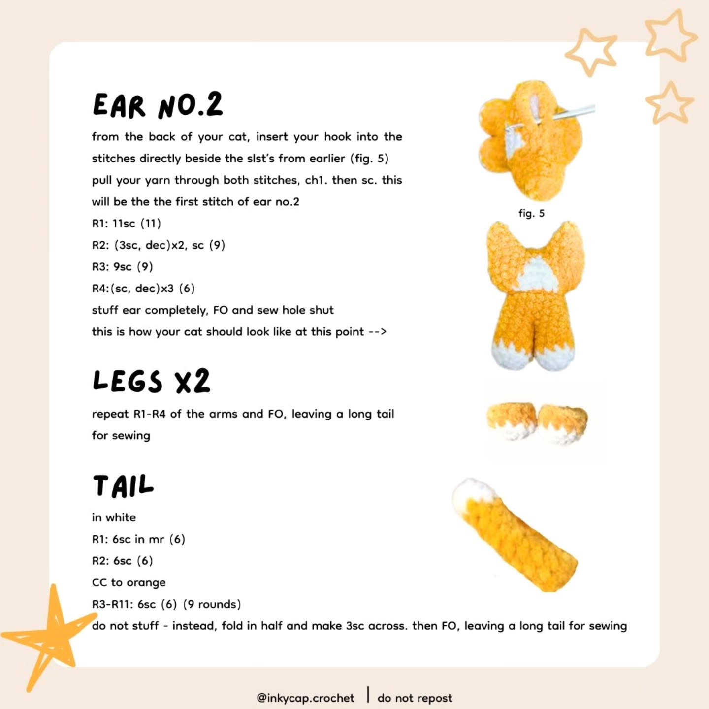 Free Crochet Pattern: Sitting Kitten Amigurumi - Beginner Friendly Chenille Yarn Tutorial