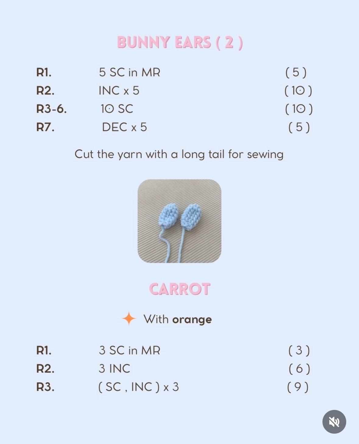 Free Crochet Pattern: Sweet Pink Piggy with Bunny Hat and Carrot