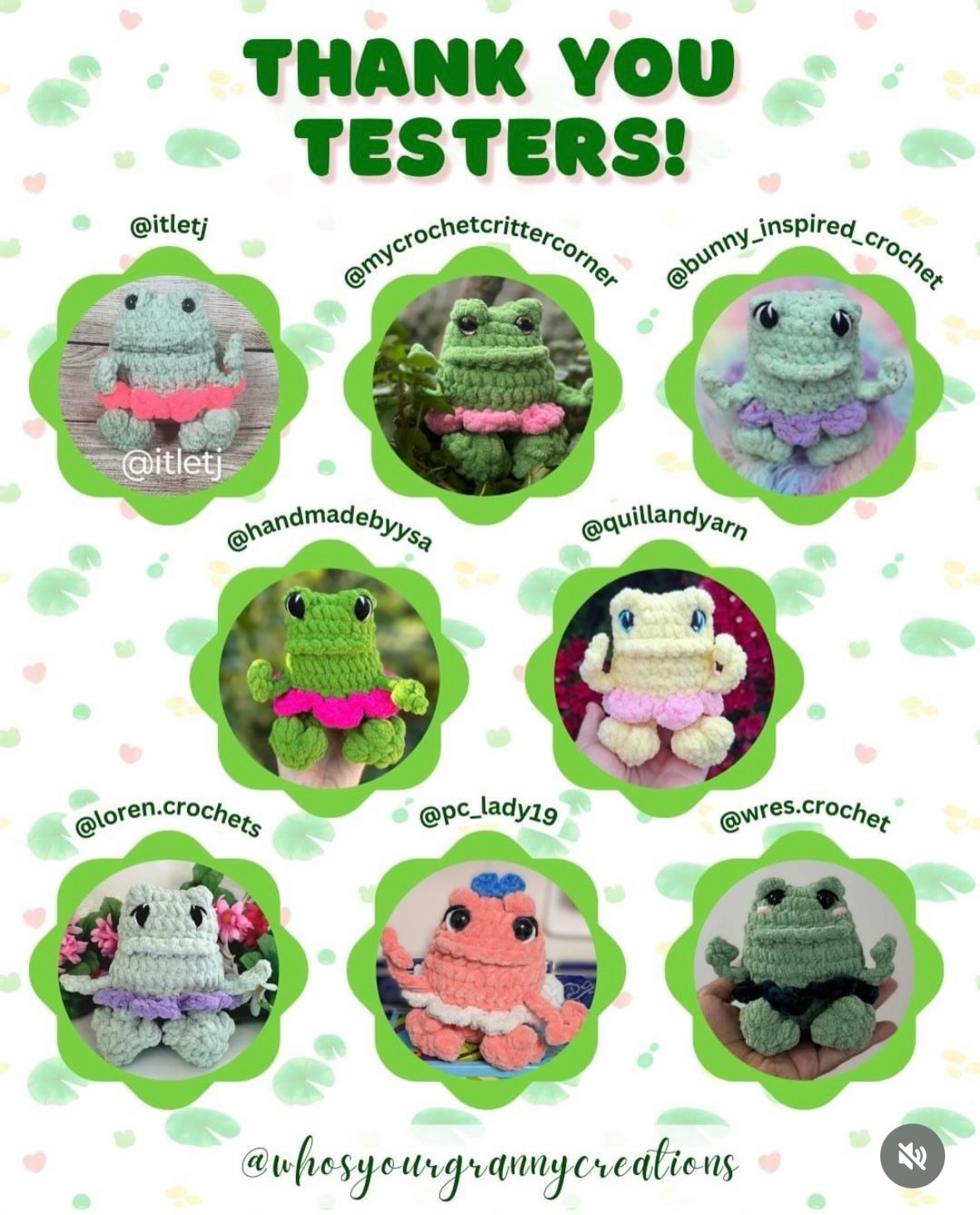 Free Crochet Pattern: Tilly the Tutu Frog Amigurumi Doll with Pink Skirt