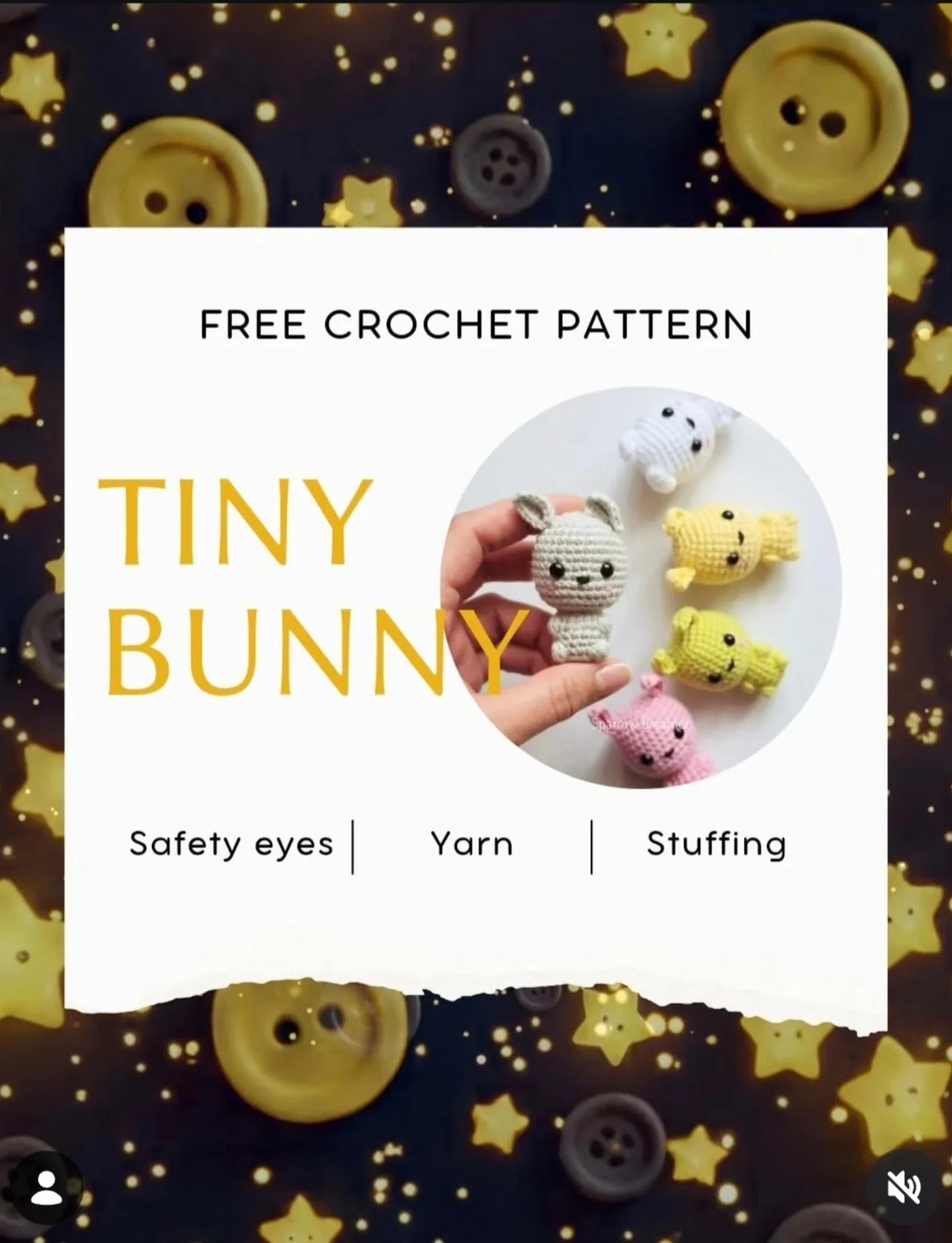 Free Crochet Pattern: Tiny Bunny Amigurumi