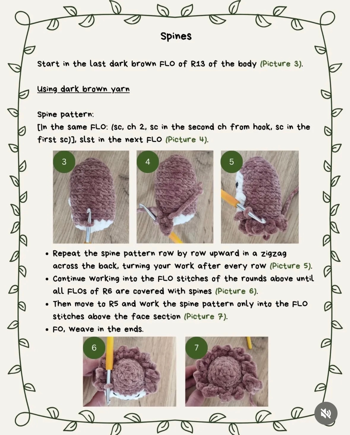 Free Crochet Pattern: Toadie the Tiny Hedgehog with Mushroom Hat