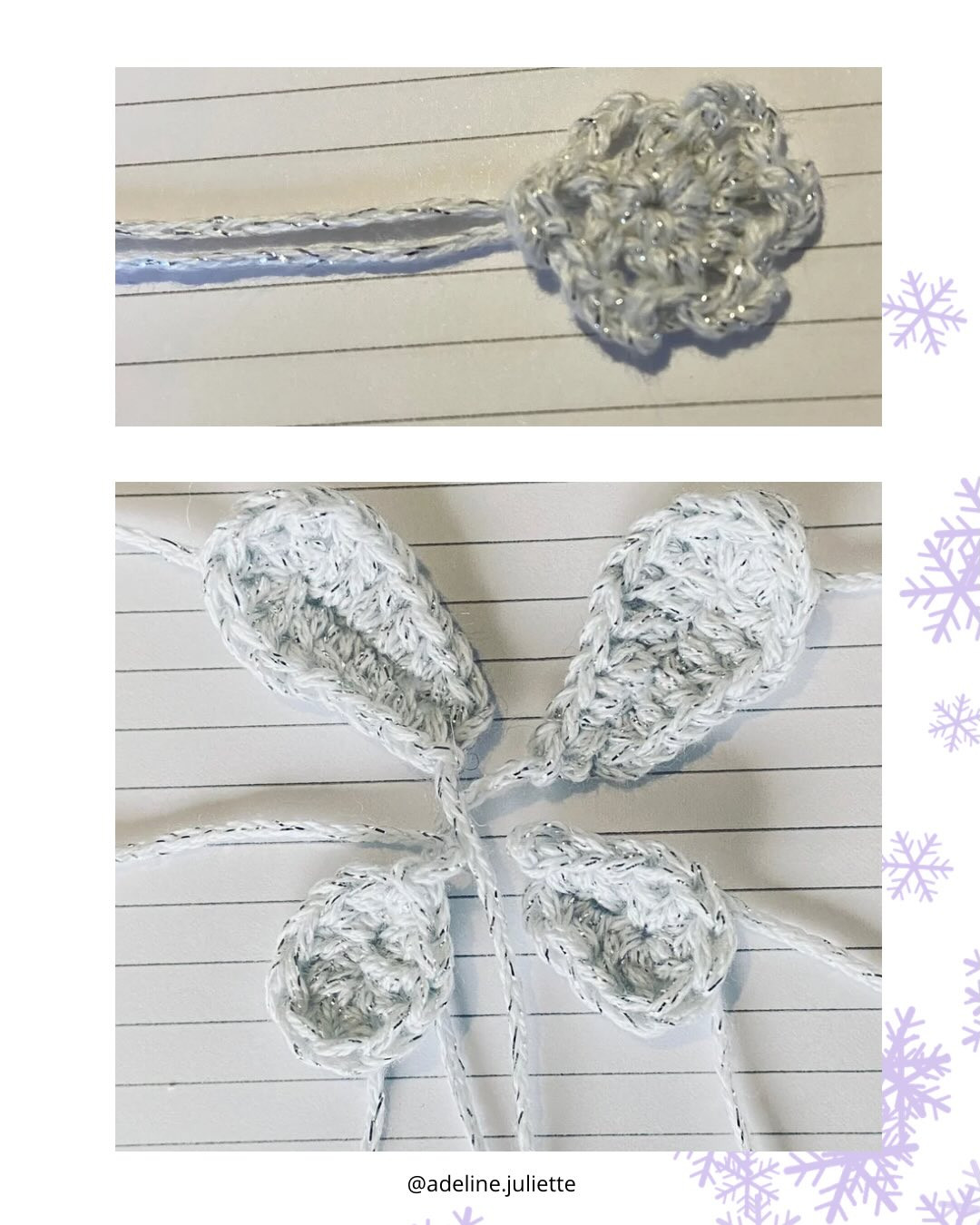 Free Crochet Pattern: Winter Fairy Amigurumi Doll with Blue Hat and Flower Bouquet