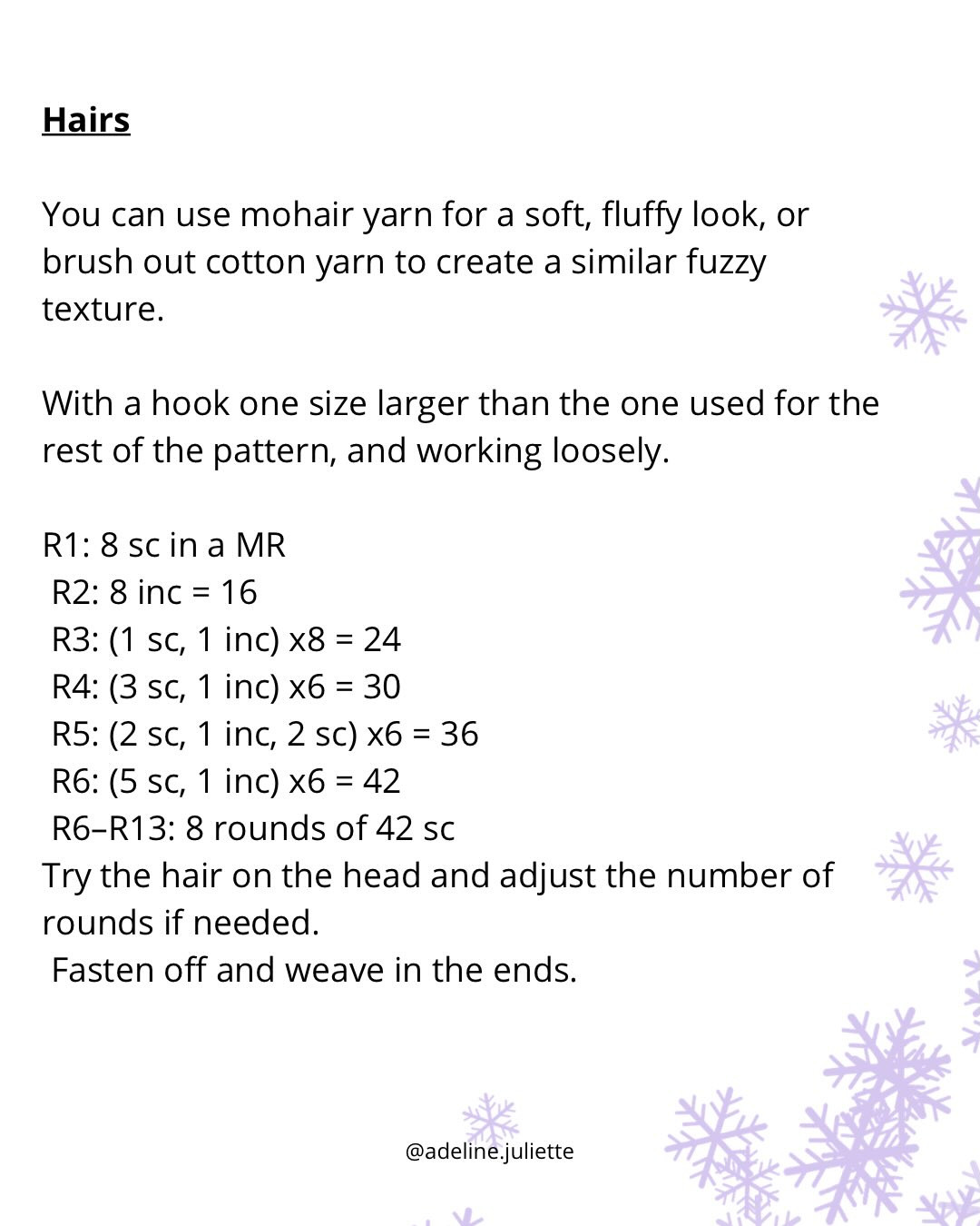 Free Crochet Pattern: Winter Fairy Amigurumi Doll with Blue Hat and Flower Bouquet