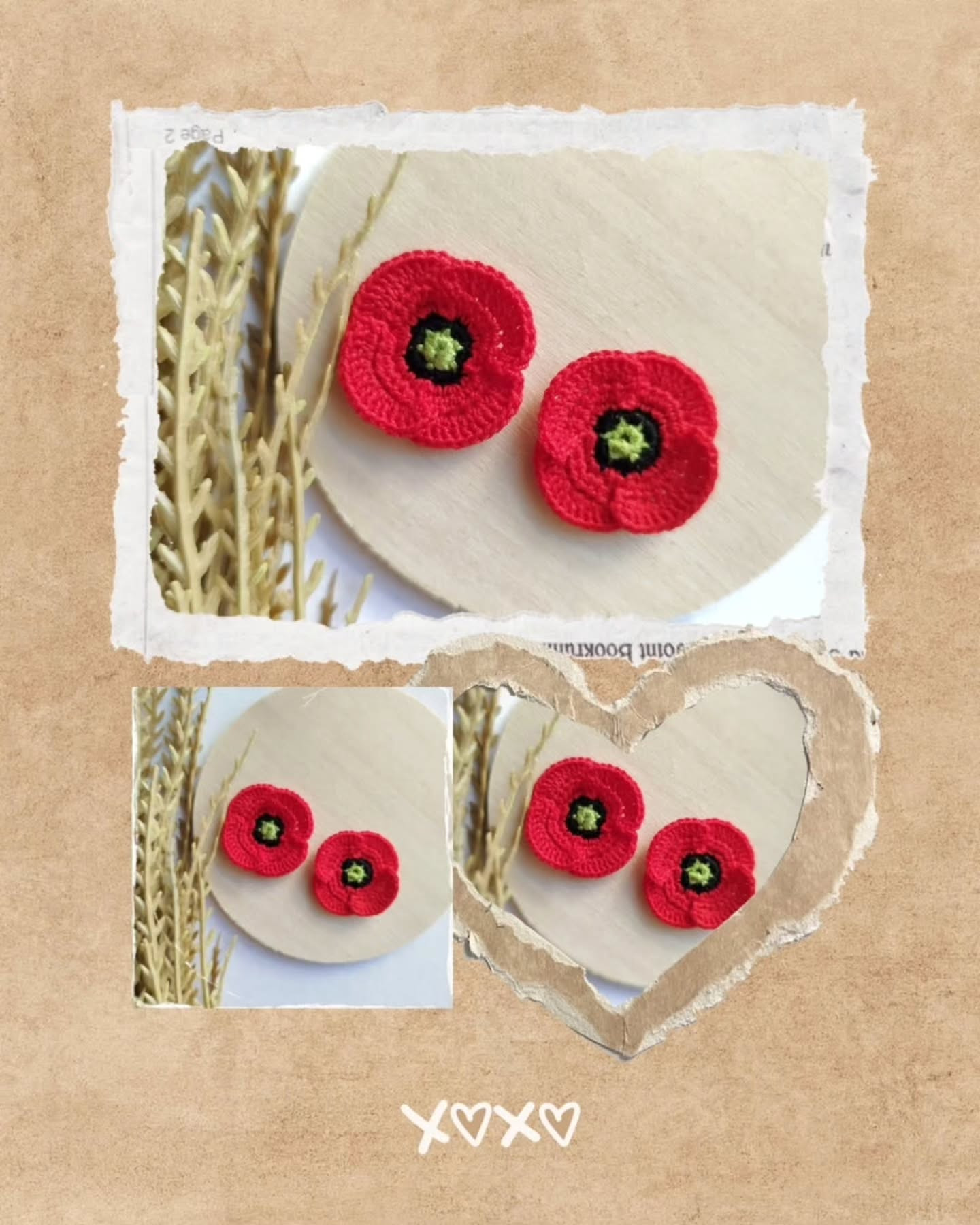 Free Crochet Poppy Flower Pattern: Easy-Intermediate Guide for Red, Black & Green Yarn