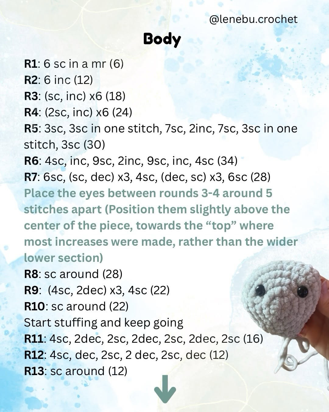 Free Crochet Seal Amigurumi Pattern: Cute White and Grey Plushie Tutorial
