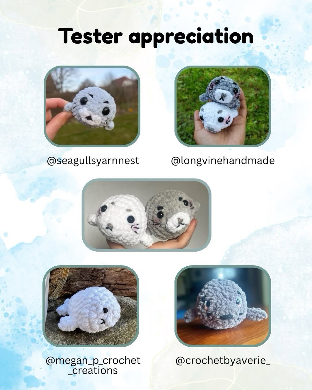 Free Crochet Seal Amigurumi Pattern: Cute White and Grey Plushie Tutorial