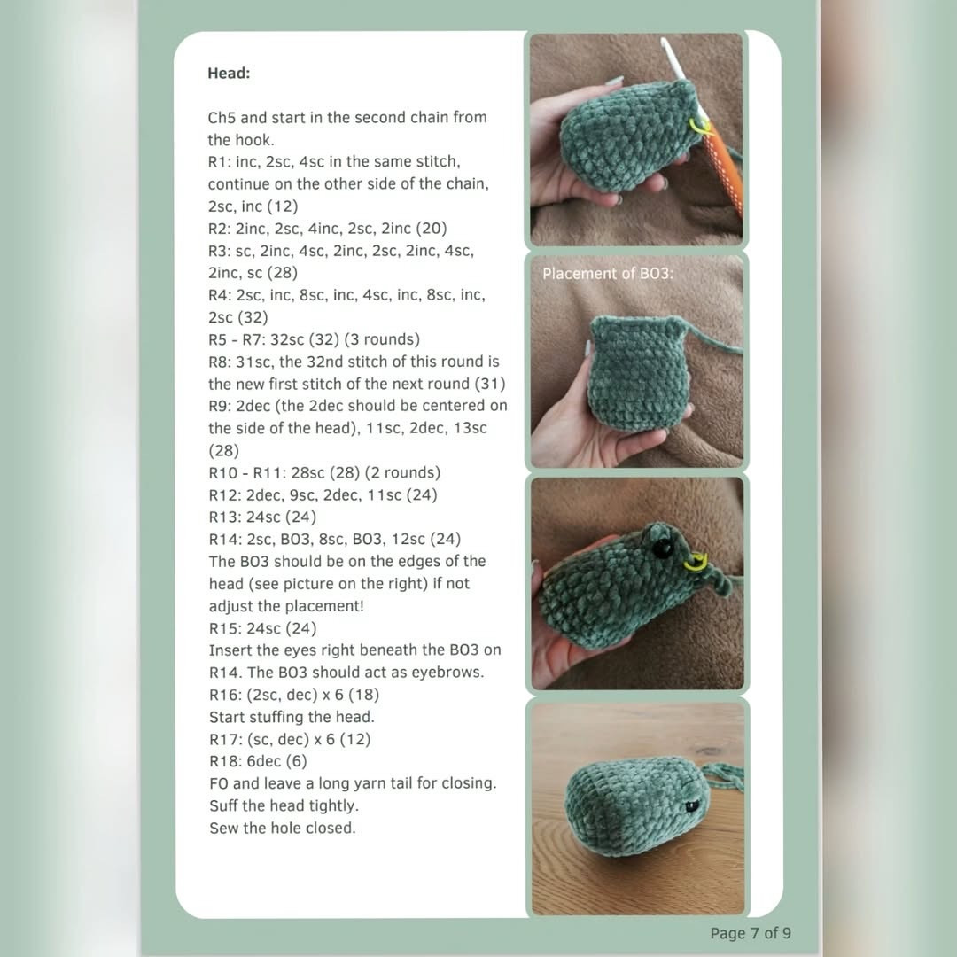 Free Crochet T-Rex Amigurumi Pattern: Green Chenille Yarn Low-Sew Dinosaur Tutorial