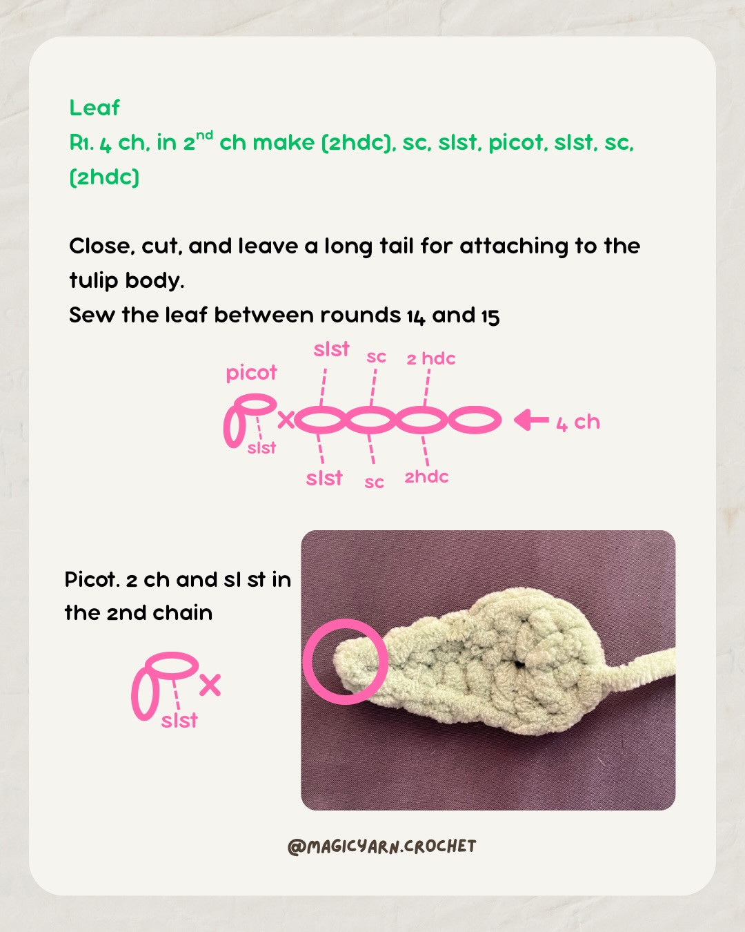 Free Crochet Tulip Plushie Pattern - Beginner Friendly Amigurumi