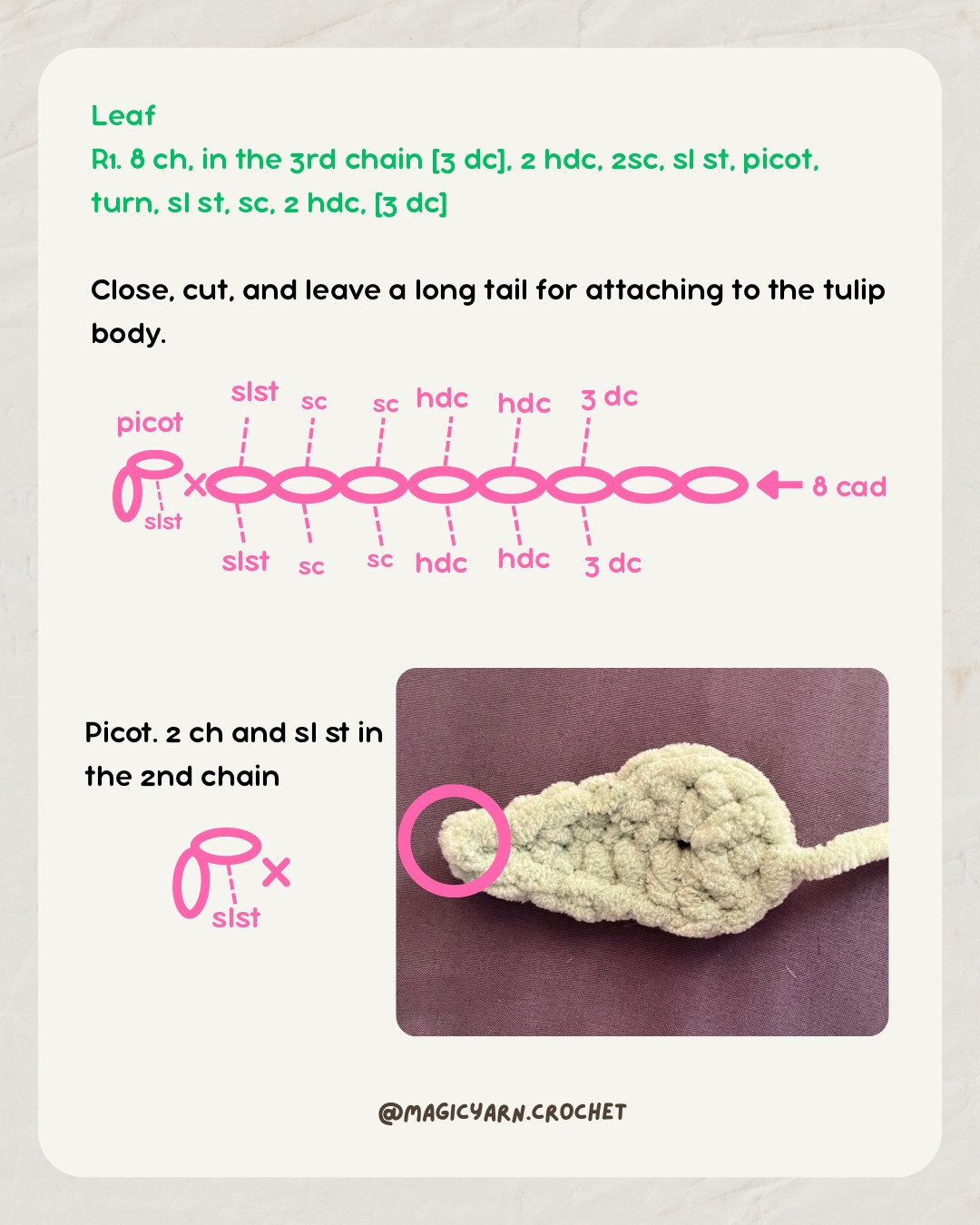 Free Crochet Tulip Plushie Pattern - Beginner Friendly Amigurumi