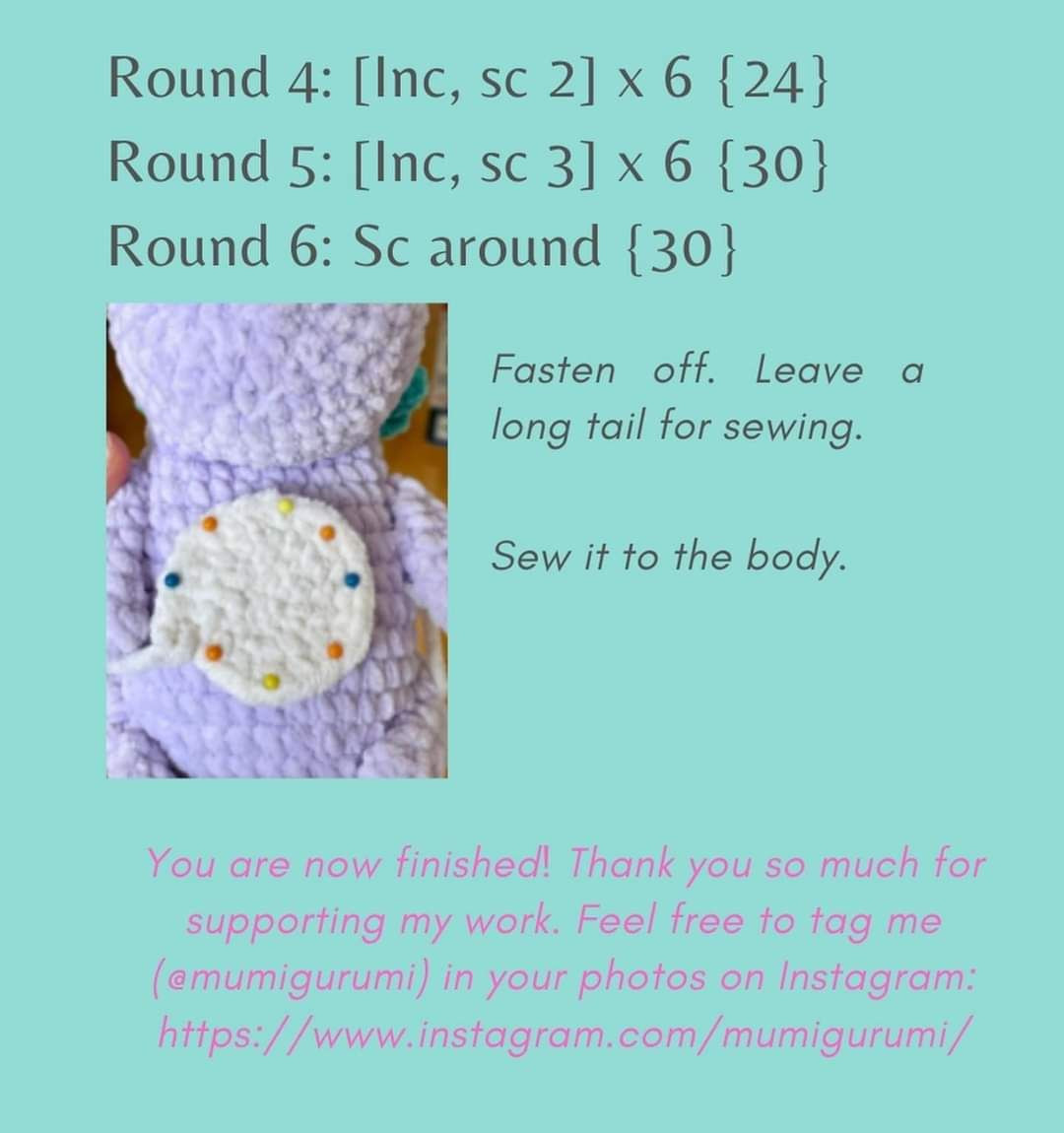Free Crochet Unicorn Amigurumi Pattern Part 2 - Purple Head Tutorial