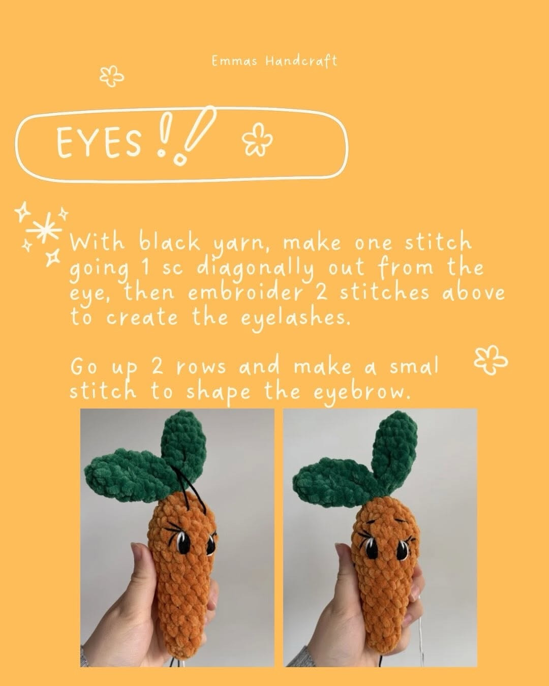 Free Easter Crochet Pattern: The Carrot Bunny Amigurumi Tutorial with Chenille Yarn