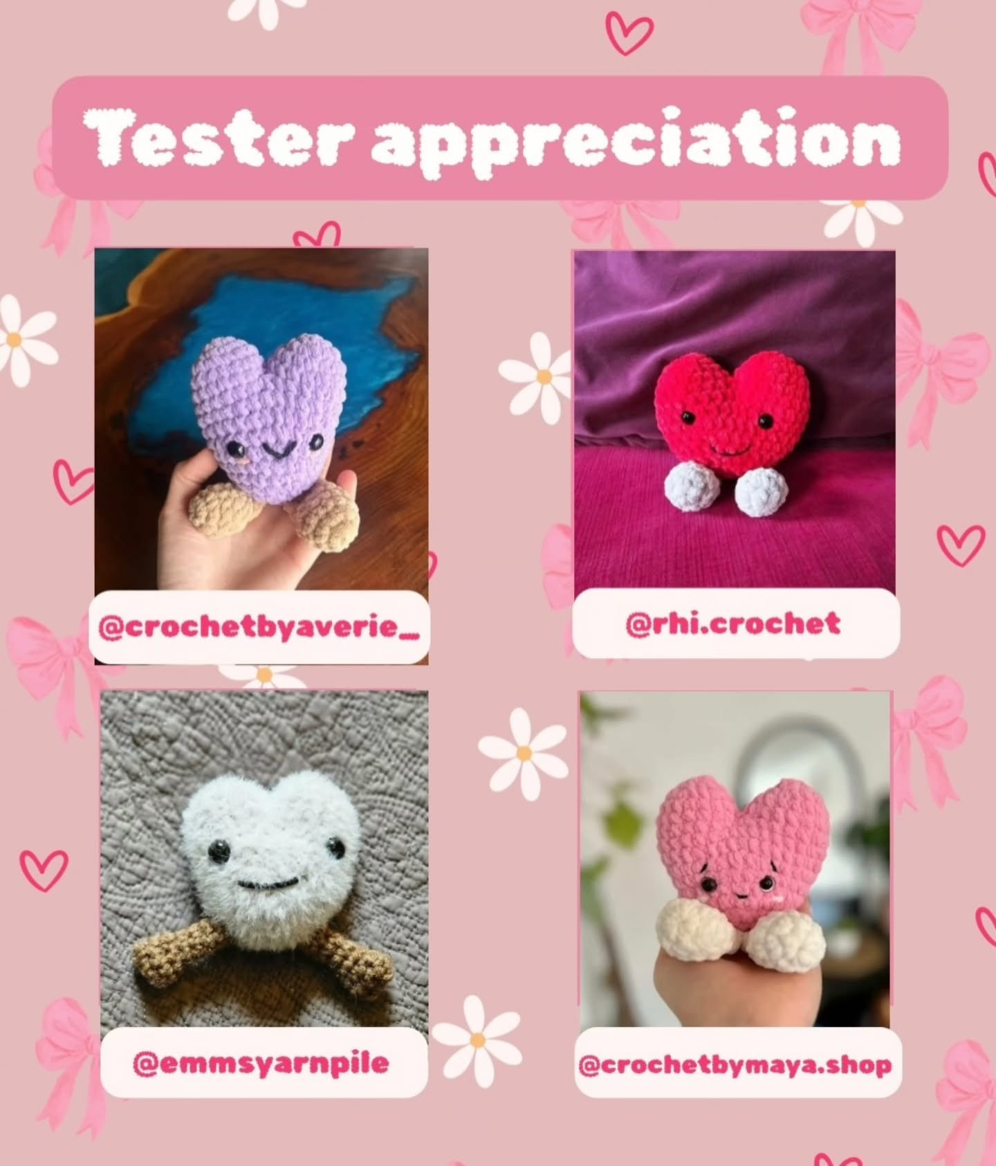 Free Jellycat Hearts Amigurumi Crochet Pattern