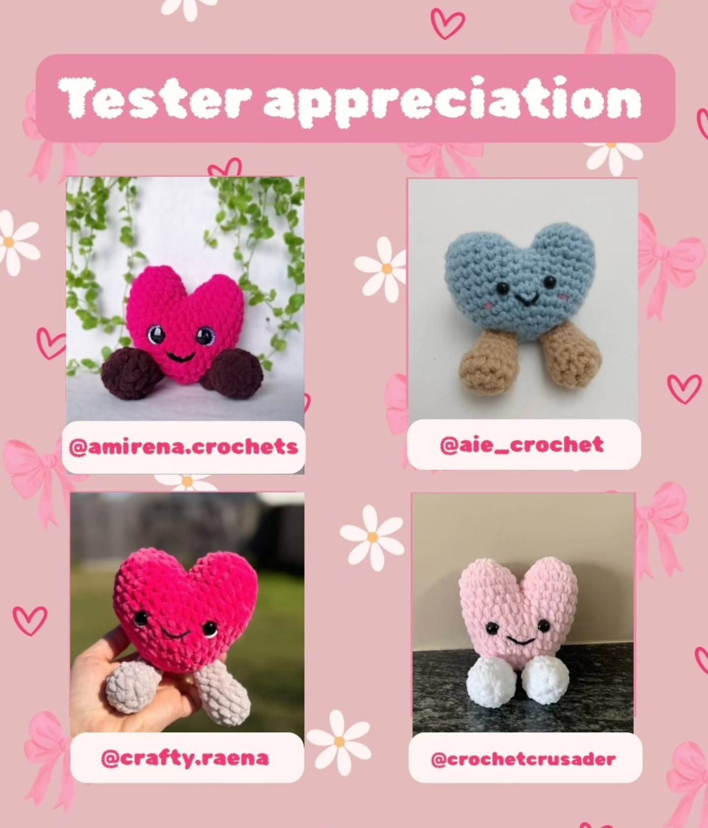 Free Jellycat Hearts Amigurumi Crochet Pattern