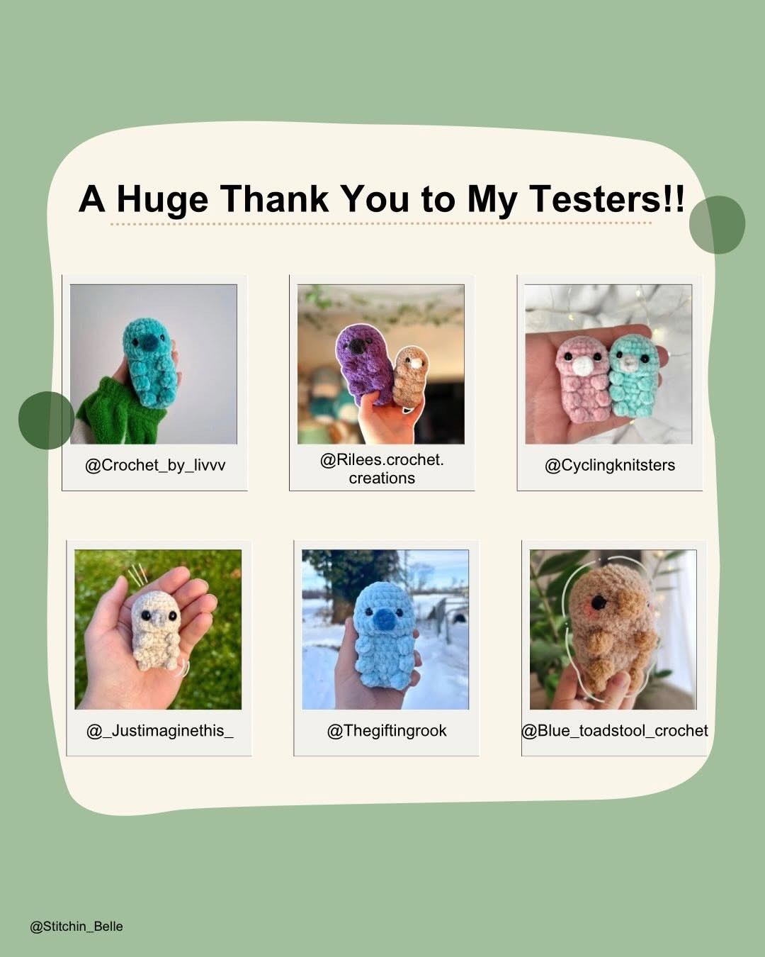 Free Low-Sew Crochet Tardigrade Amigurumi Pattern