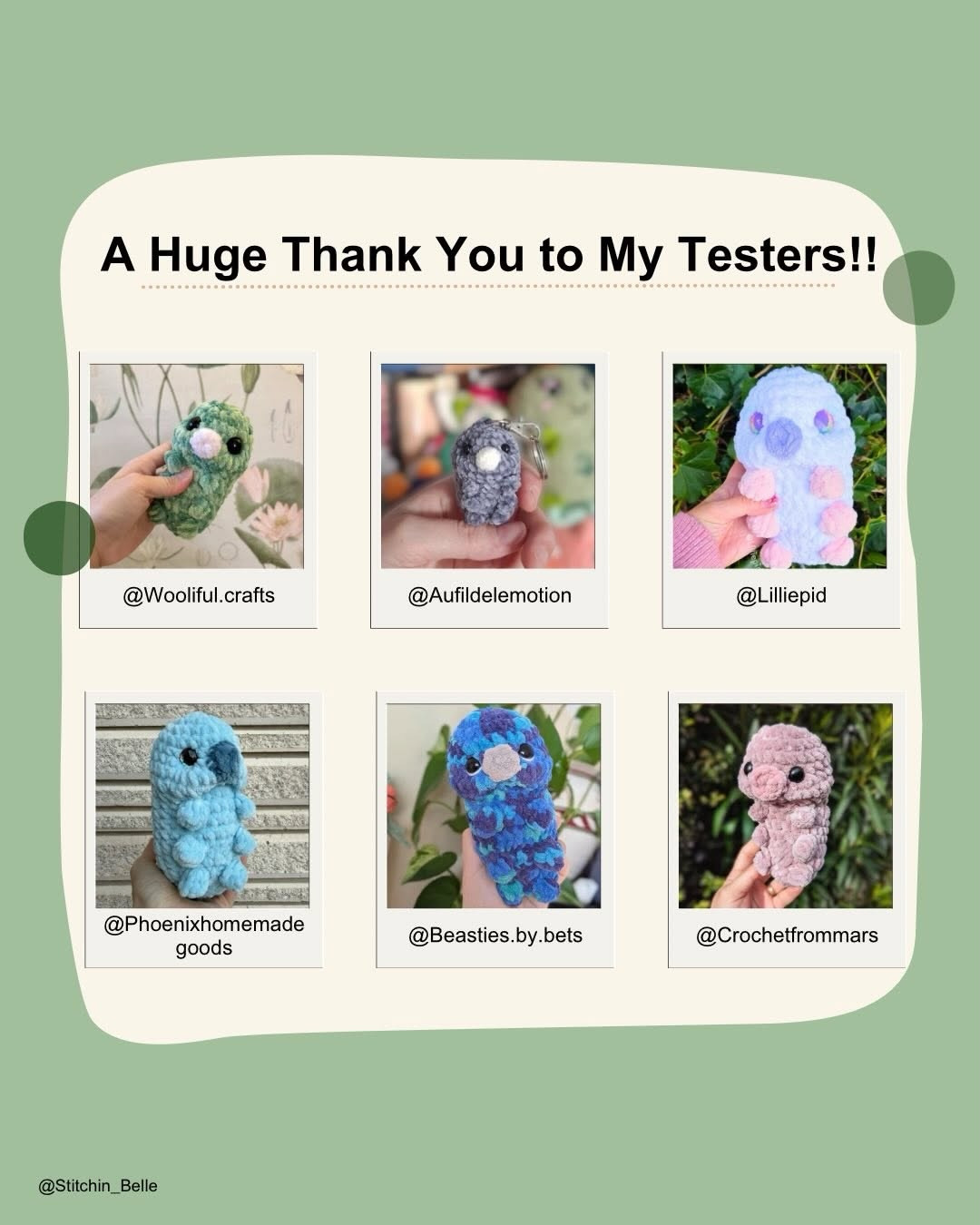 Free Low-Sew Crochet Tardigrade Amigurumi Pattern