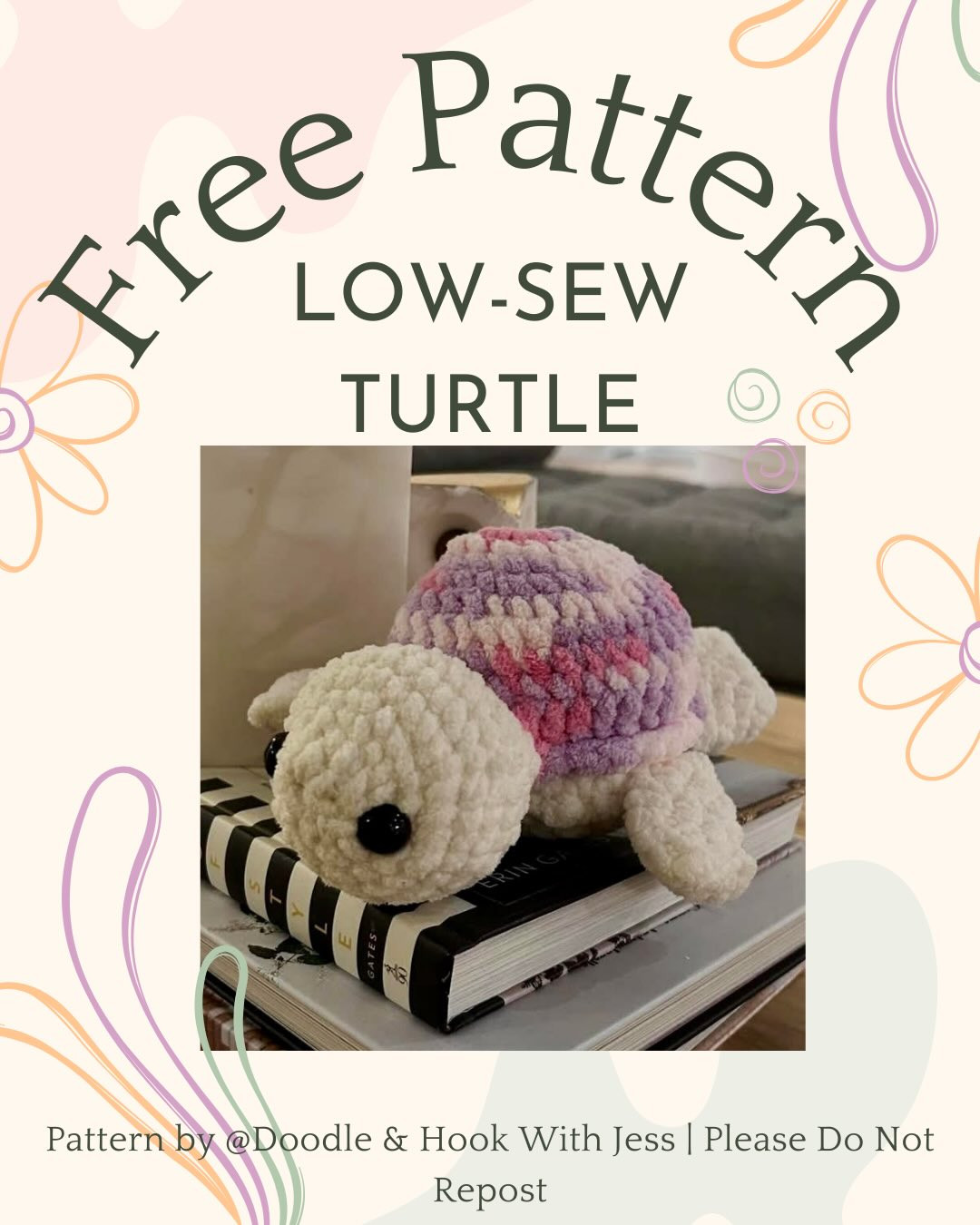 Free Low-Sew Crochet Turtle Pattern: Beginner Friendly Amigurumi Plushie with Bernat Blanket Yarn