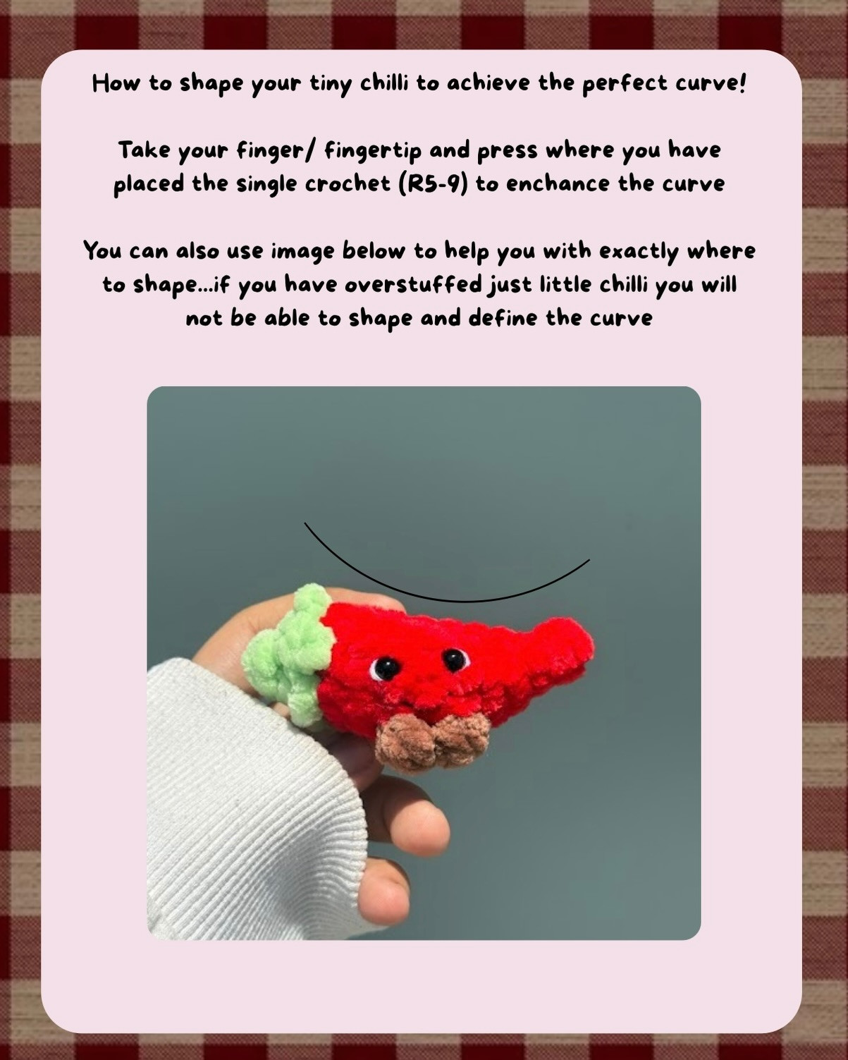 Free Mini Chilli Pepper Jellycat-inspired Crochet Pattern by @PIRES.PELUCHES